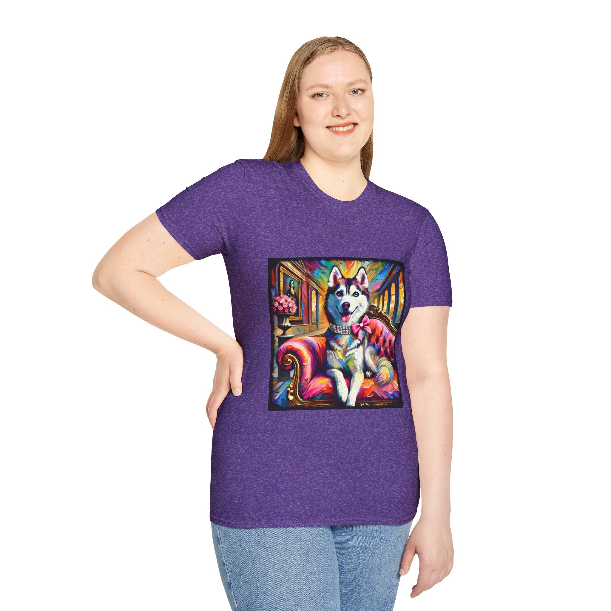 Siberian Husky Pink Princess Classic | Unisex Dog T-Shirt
