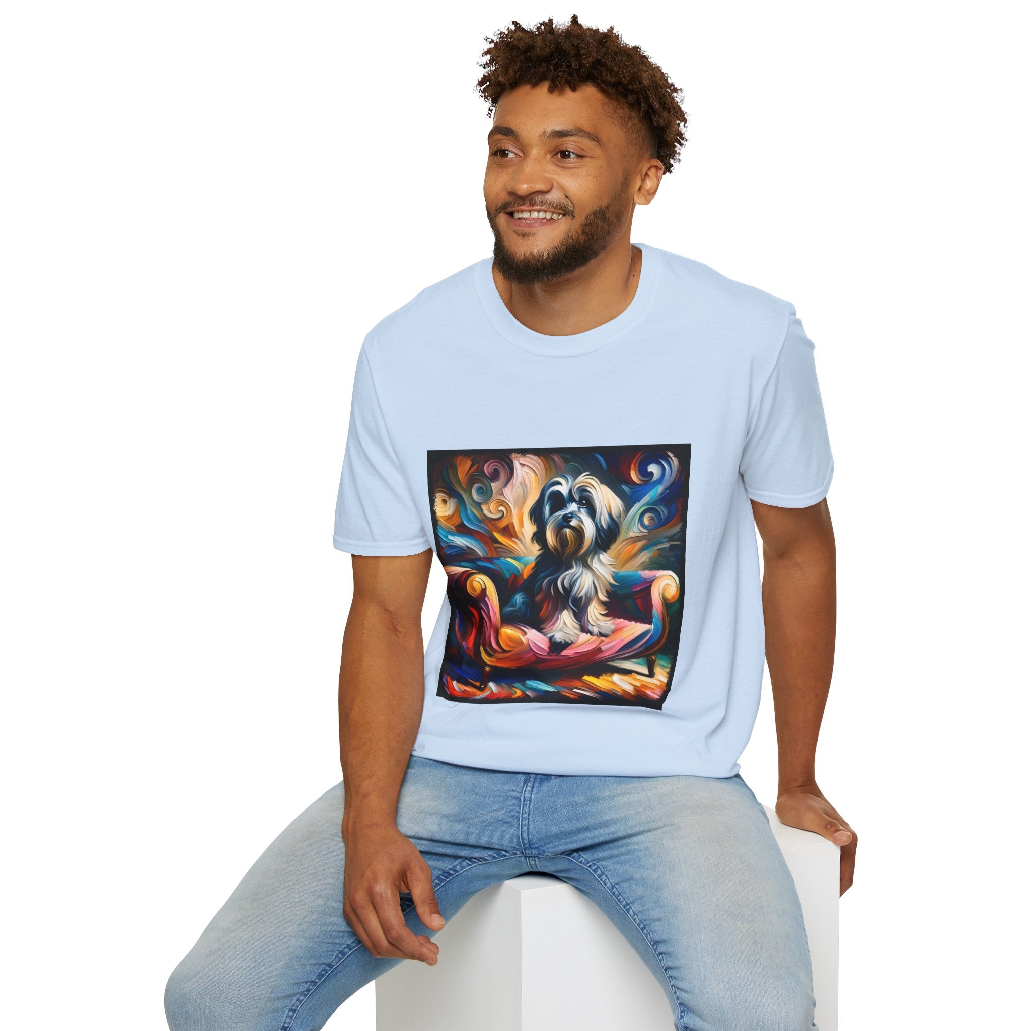 Havanese Blaze Swirl |  Unisex Dog T-Shirt