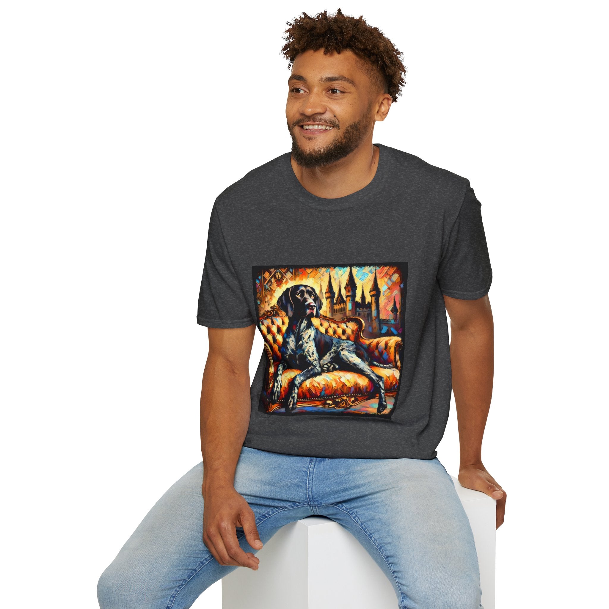 German Shorthaired Pointer Poised Bold Classic | Unisex Dog T-Shirt