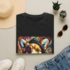 Pembroke Welsh Corgi Relaxed Swirl design dog lover unisex t-shirt in black