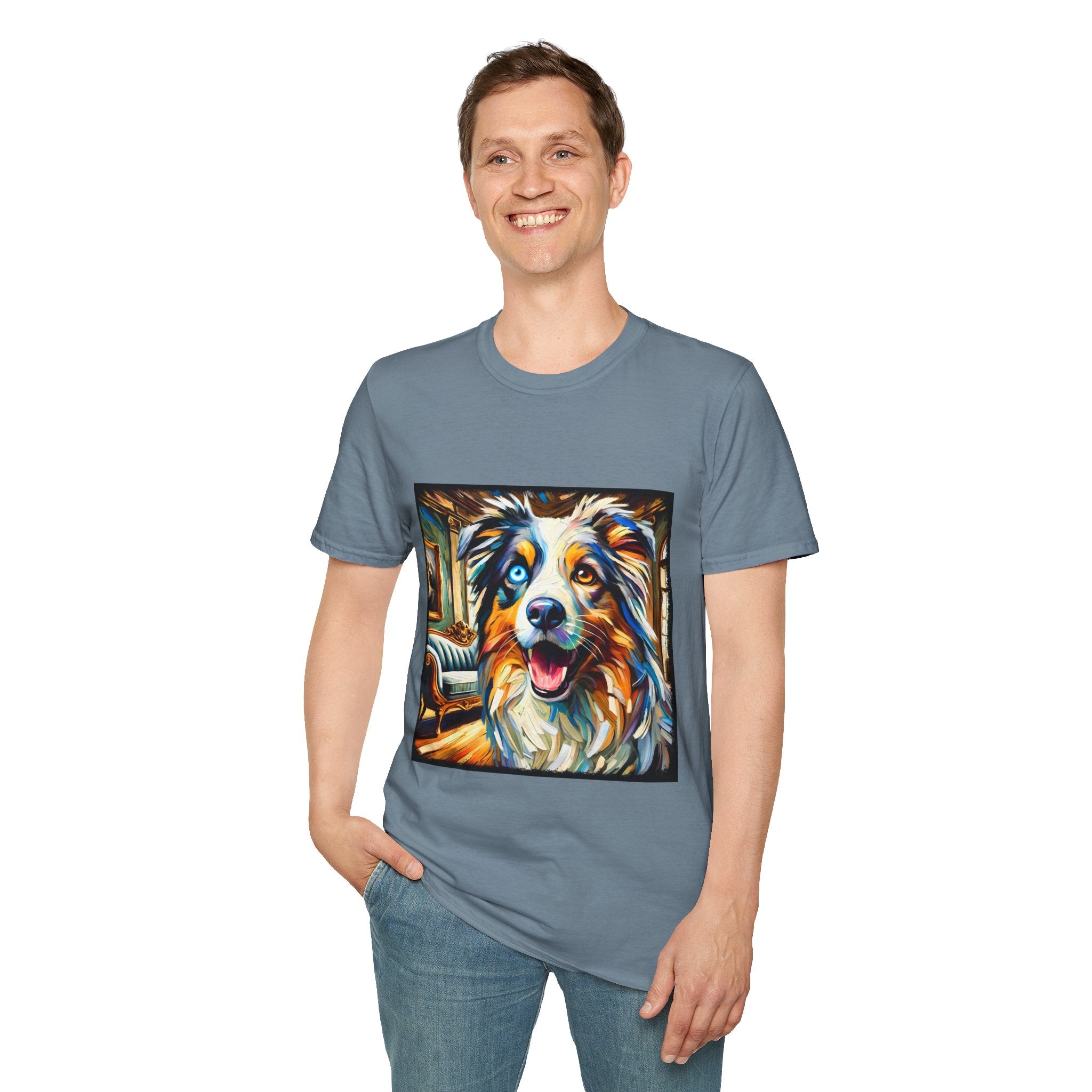 Australian Shepherd Blissful Swirl | Unisex Dog T-Shirt