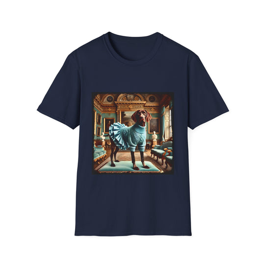 German Shorthaired Pointer Runway Rebel design dog lover unisex t-shirt in navy