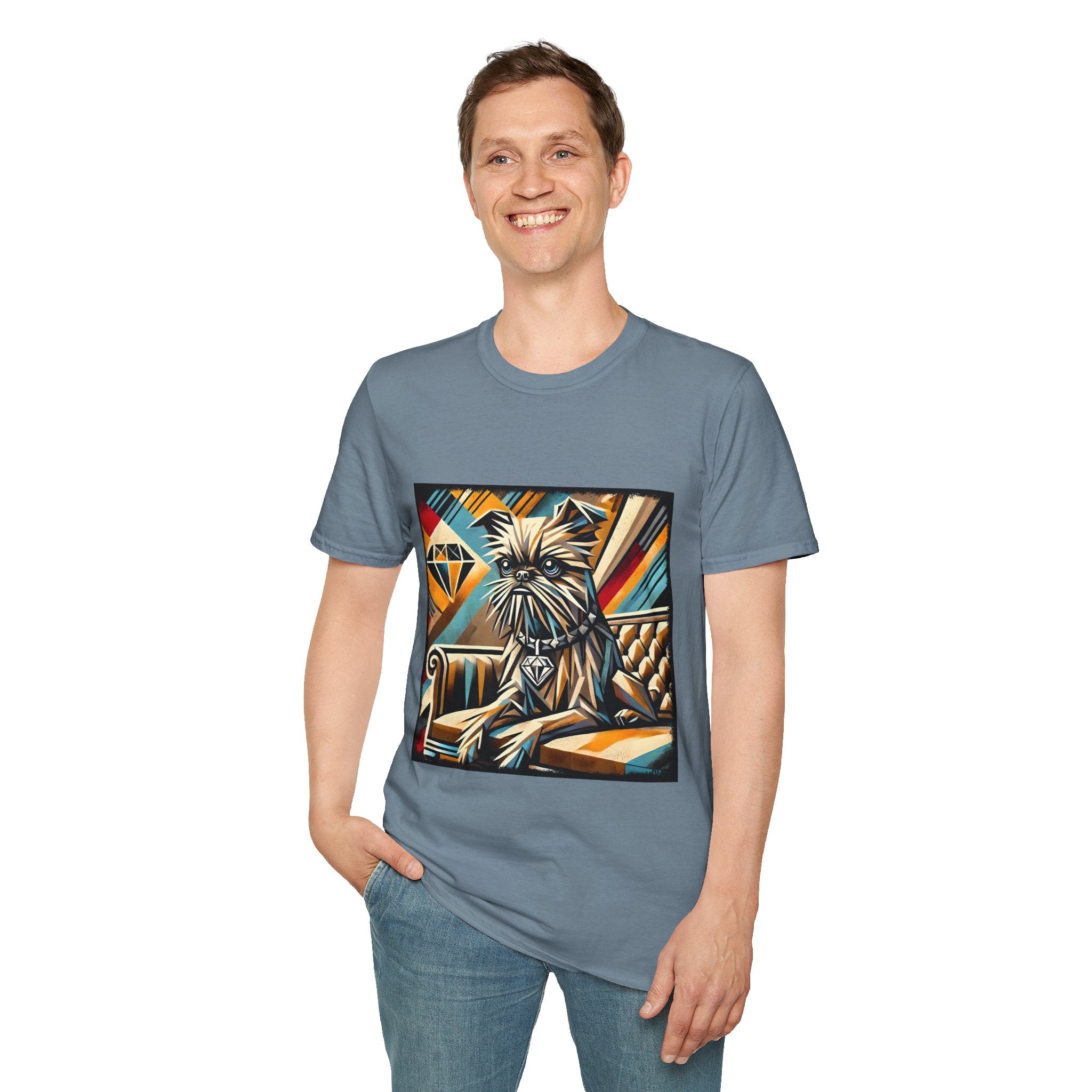 Brussels Griffon Vivid Geometric | Unisex Dog T-Shirt