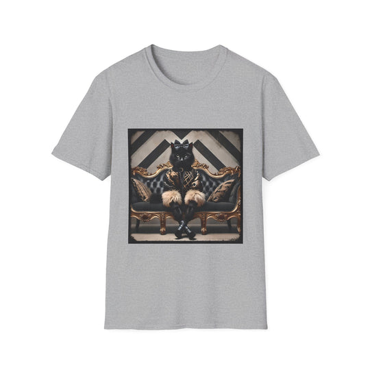 Bombay Cat Golden Diva design cat lover unisex t-shirt in sport grey