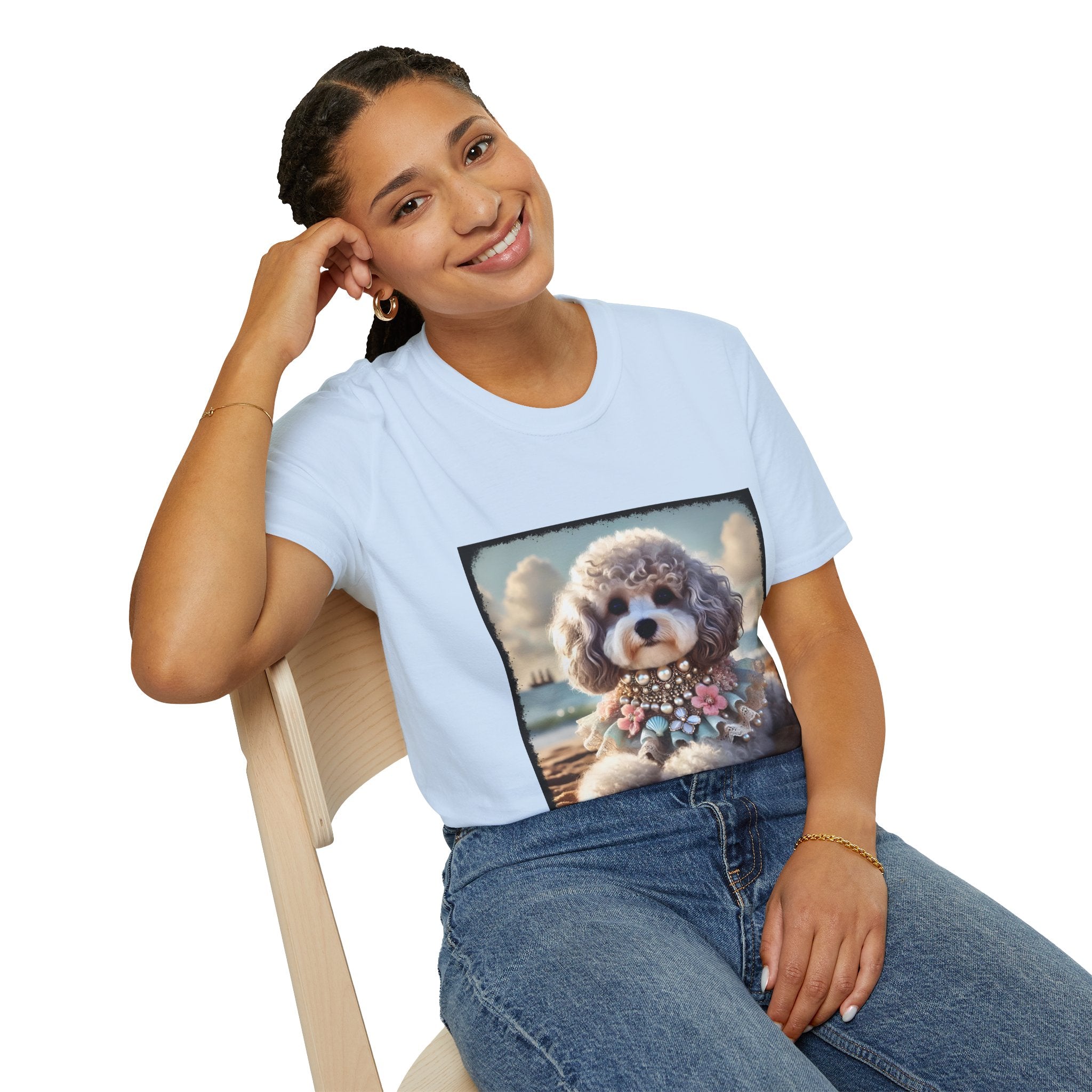 Poodle Silver Siren | Unisex Dog T-Shirt