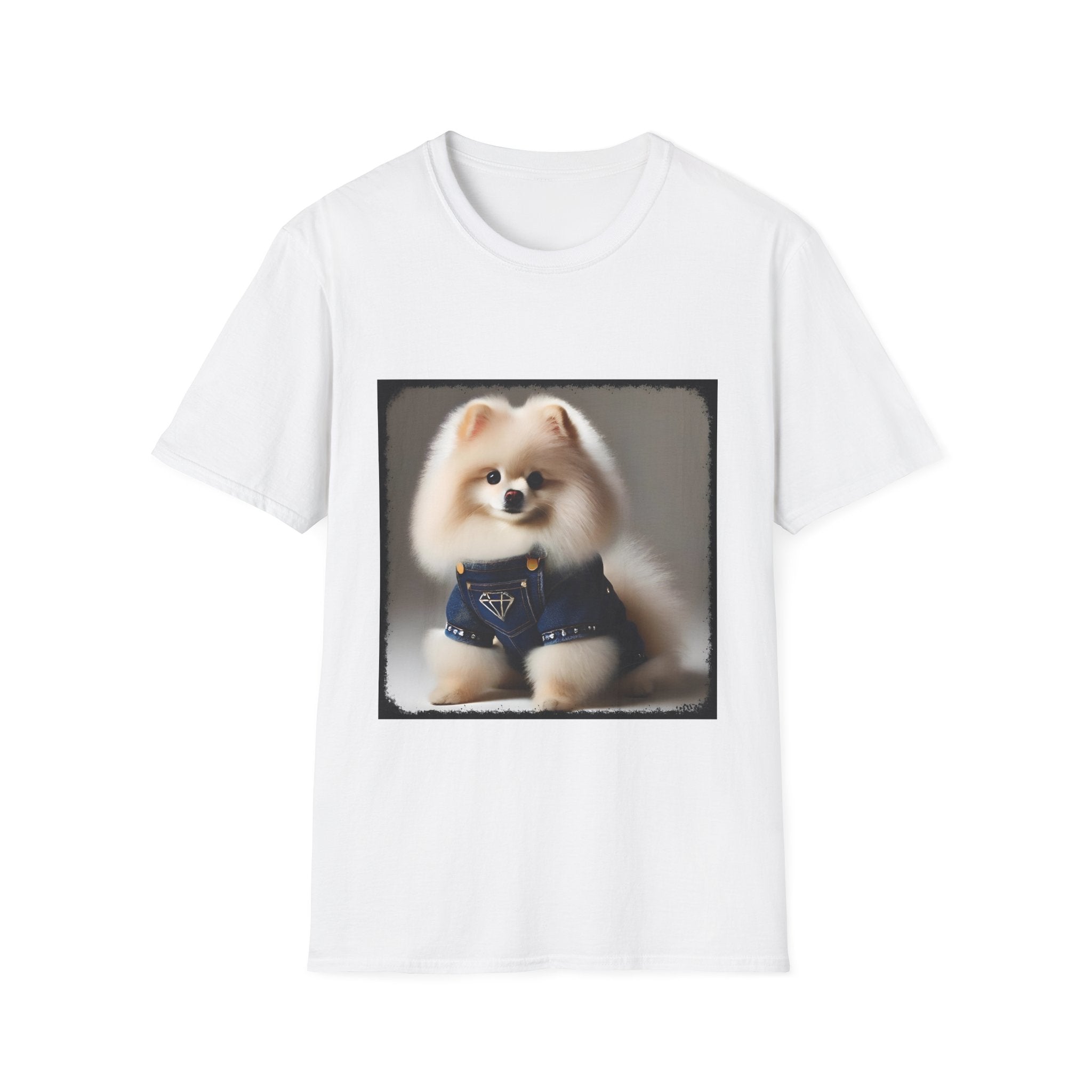 Pomeranian Pure Denim | Unisex Dog T-Shirt
