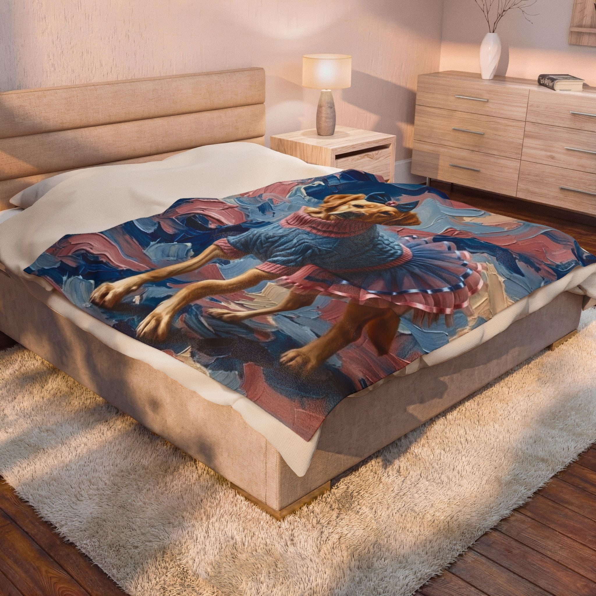 Labrador Retriever Blanket | Brushstroke Beauty Dog Lover Gift