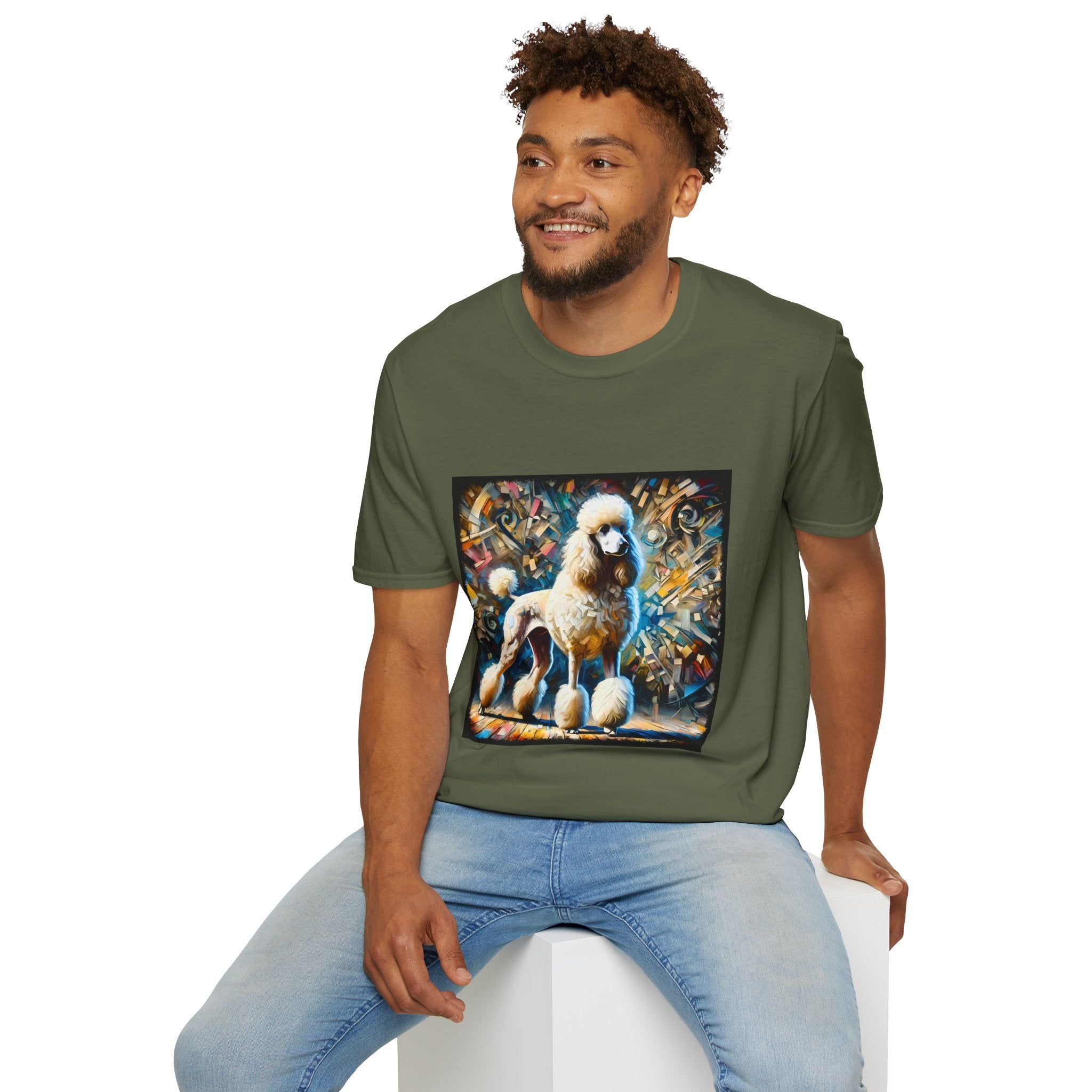 Poodle Pastel Pixel Classic | Unisex Dog T-Shirt