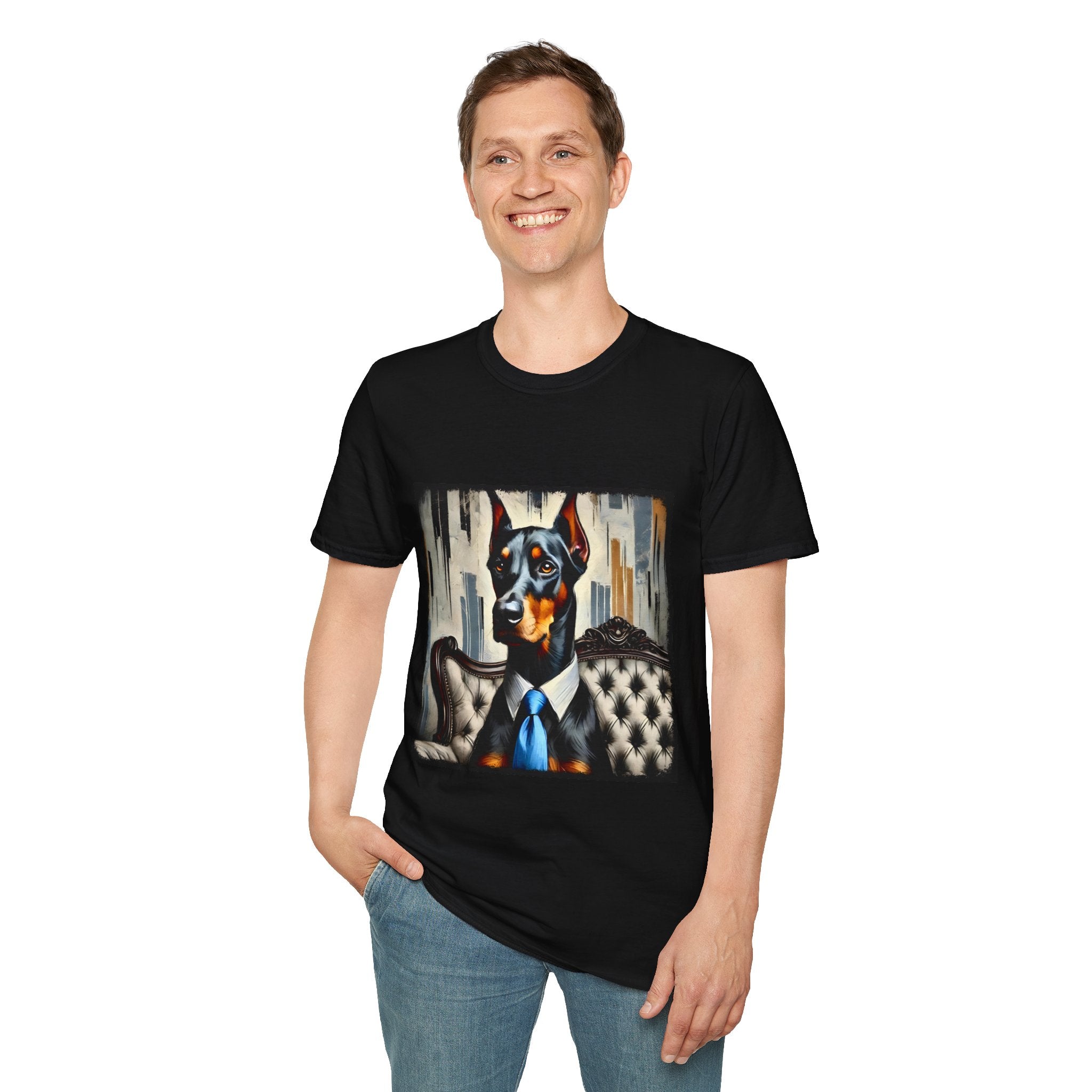 Doberman Pinscher Luxe Lad | Unisex Dog T-Shirt