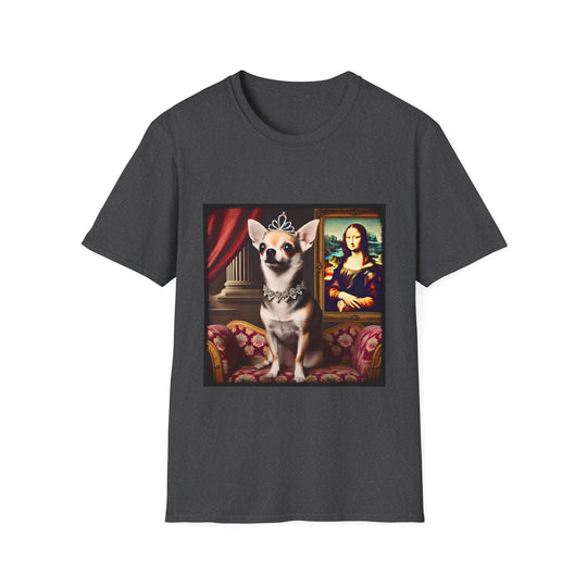 Chihuahua Posh Princess design dog lover unisex t-shirt in dark heather