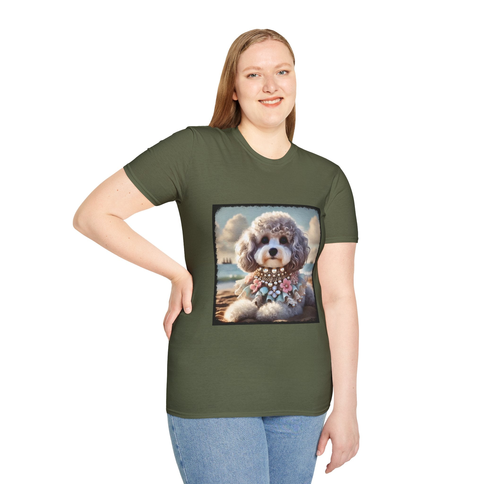 Poodle Silver Siren | Unisex Dog T-Shirt