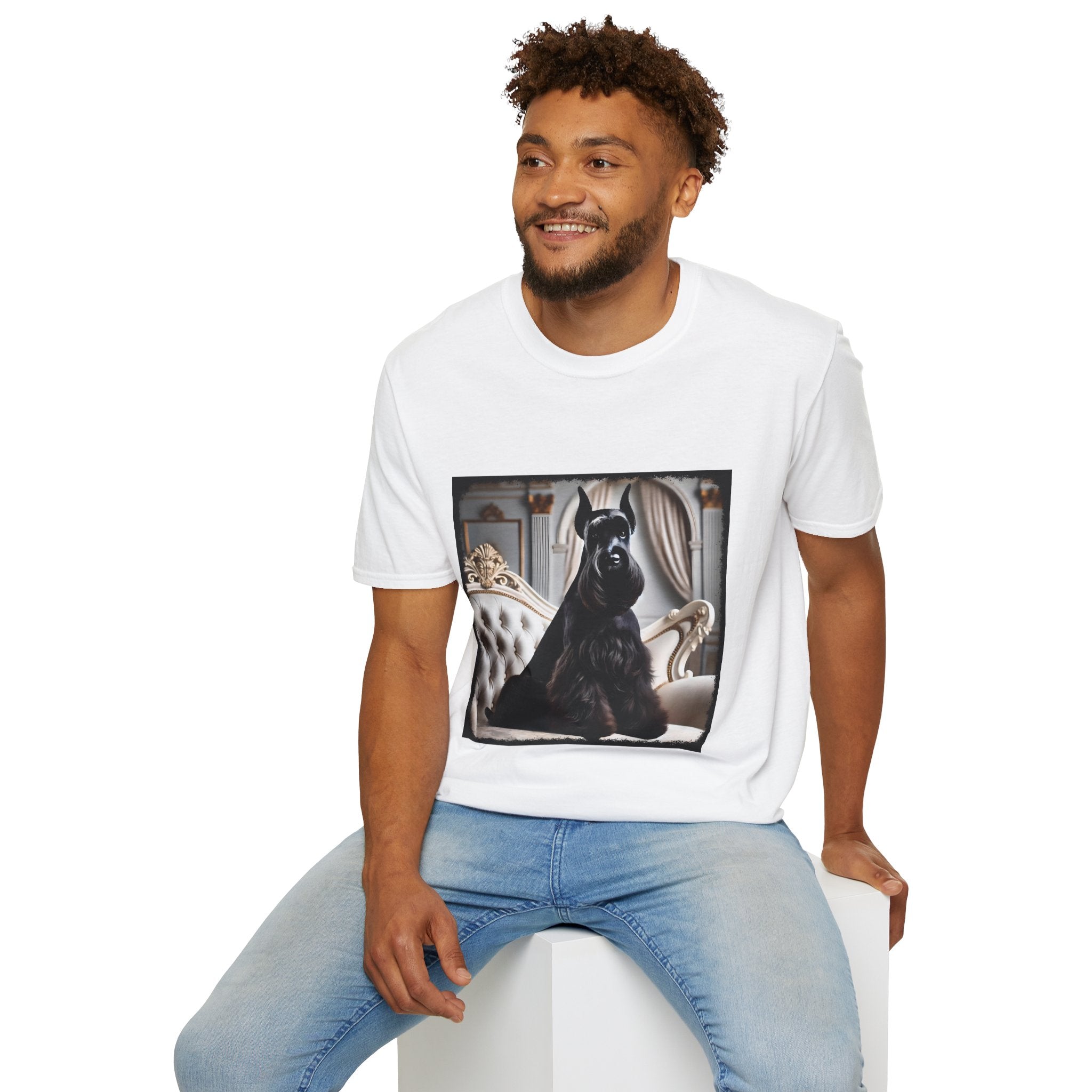 Schnauzer Posh Pose | Unisex Dog T-Shirt