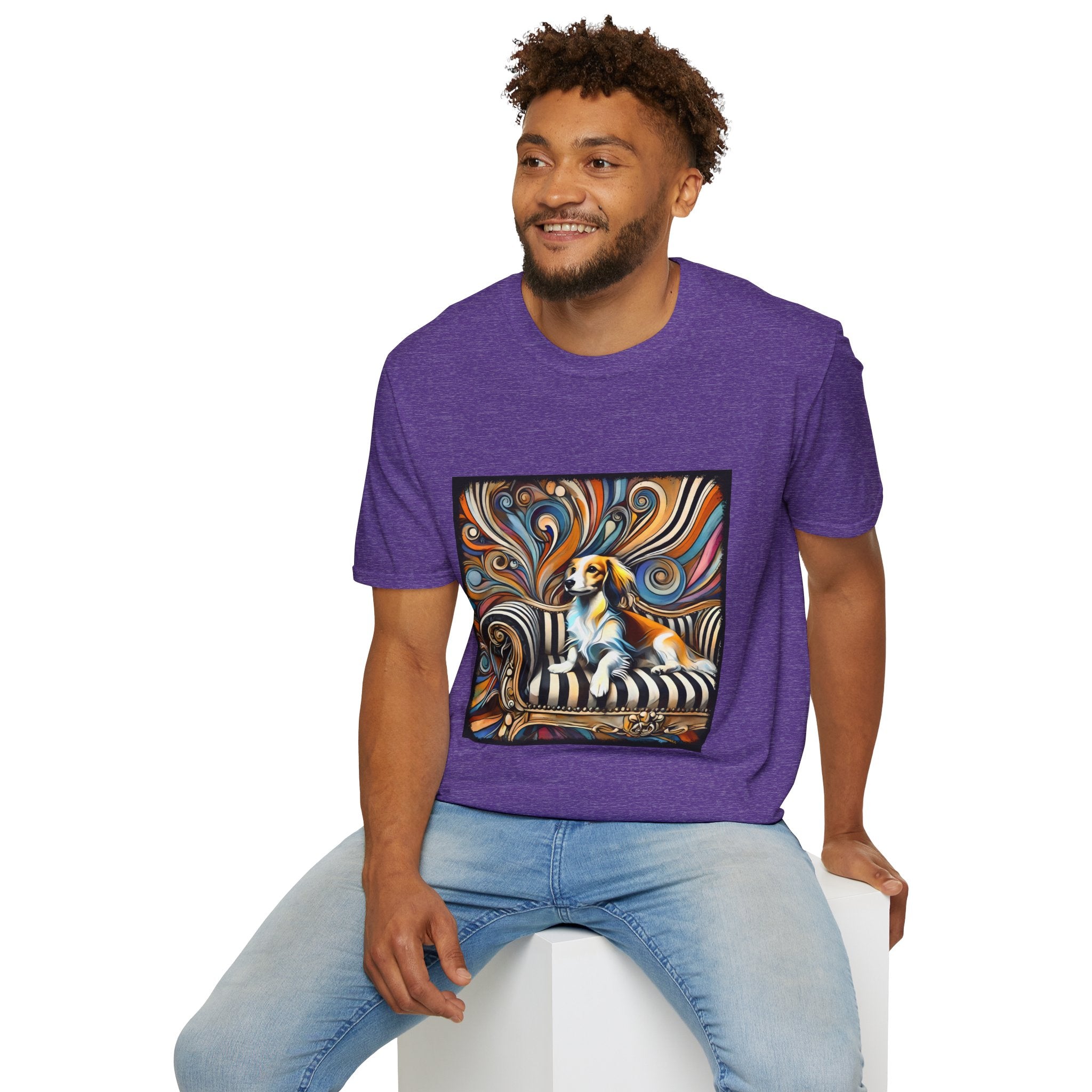 Dachshund Chic Swirl | Unisex Dog T-Shirt
