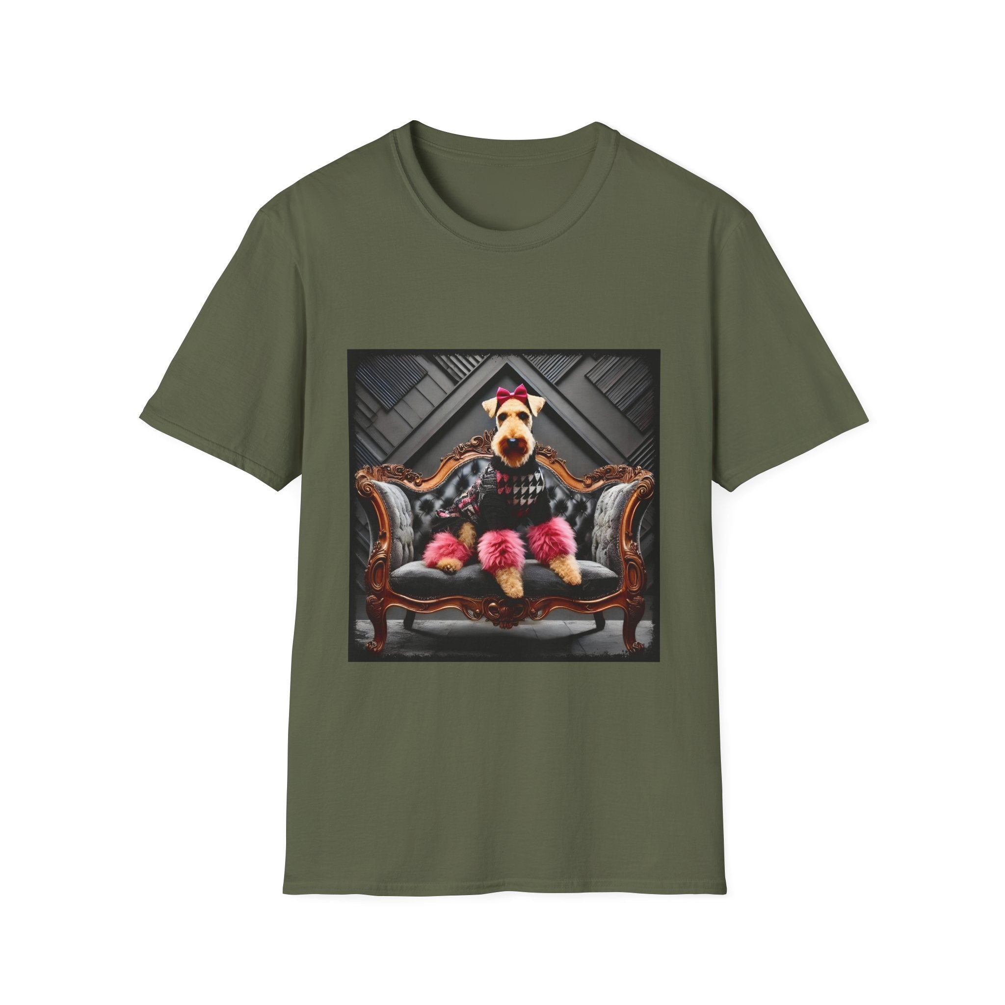 Airedale Terrier Shirt | Pink Rocker Dog Lover Tee