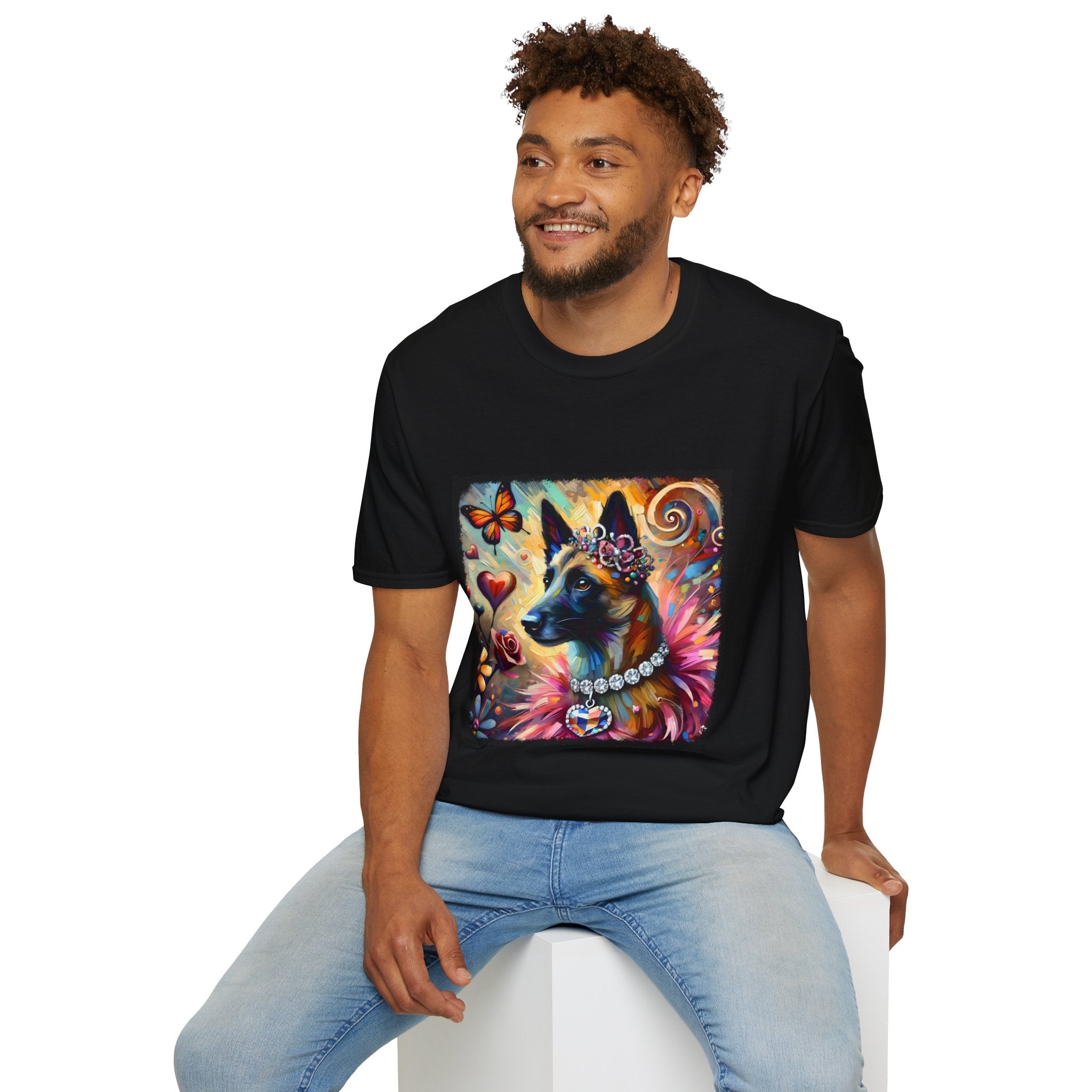 Belgian Malinois Diamond Heart Classic | Unisex Dog T-Shirt