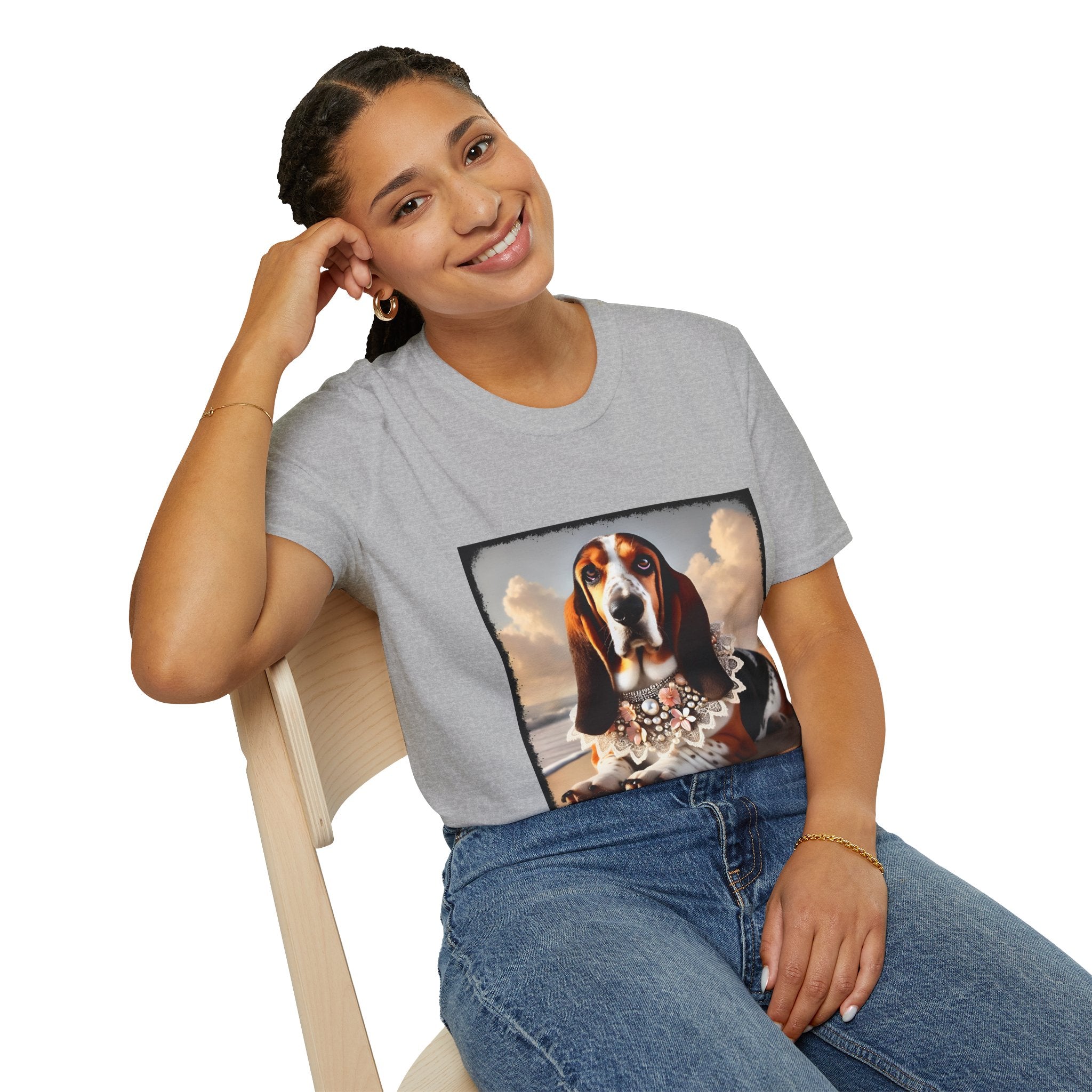 Basset Hound Beach Beauty | Unisex Dog T-Shirt