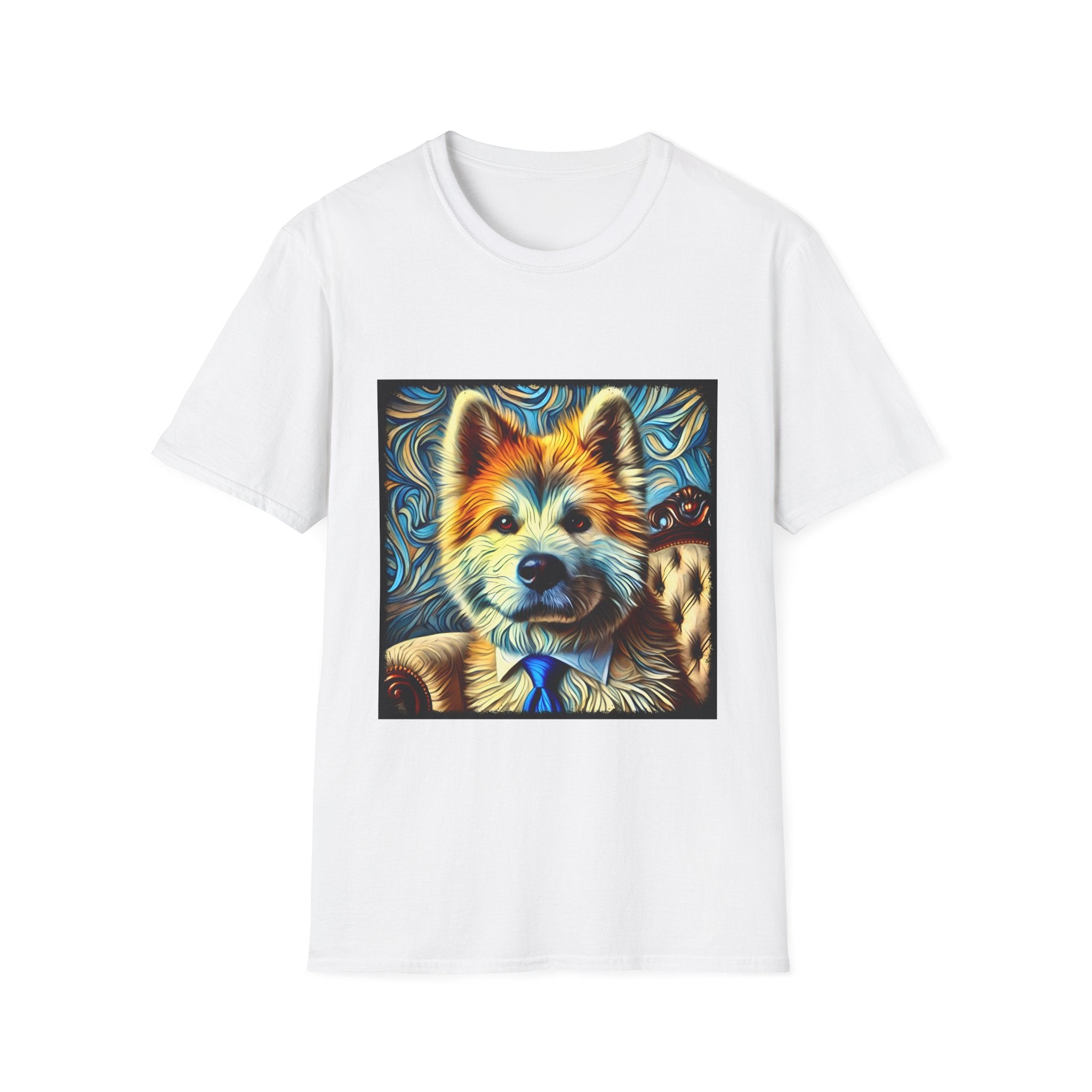 Akita Shirt | Bold Gentleman Swirl Dog Lover Tee