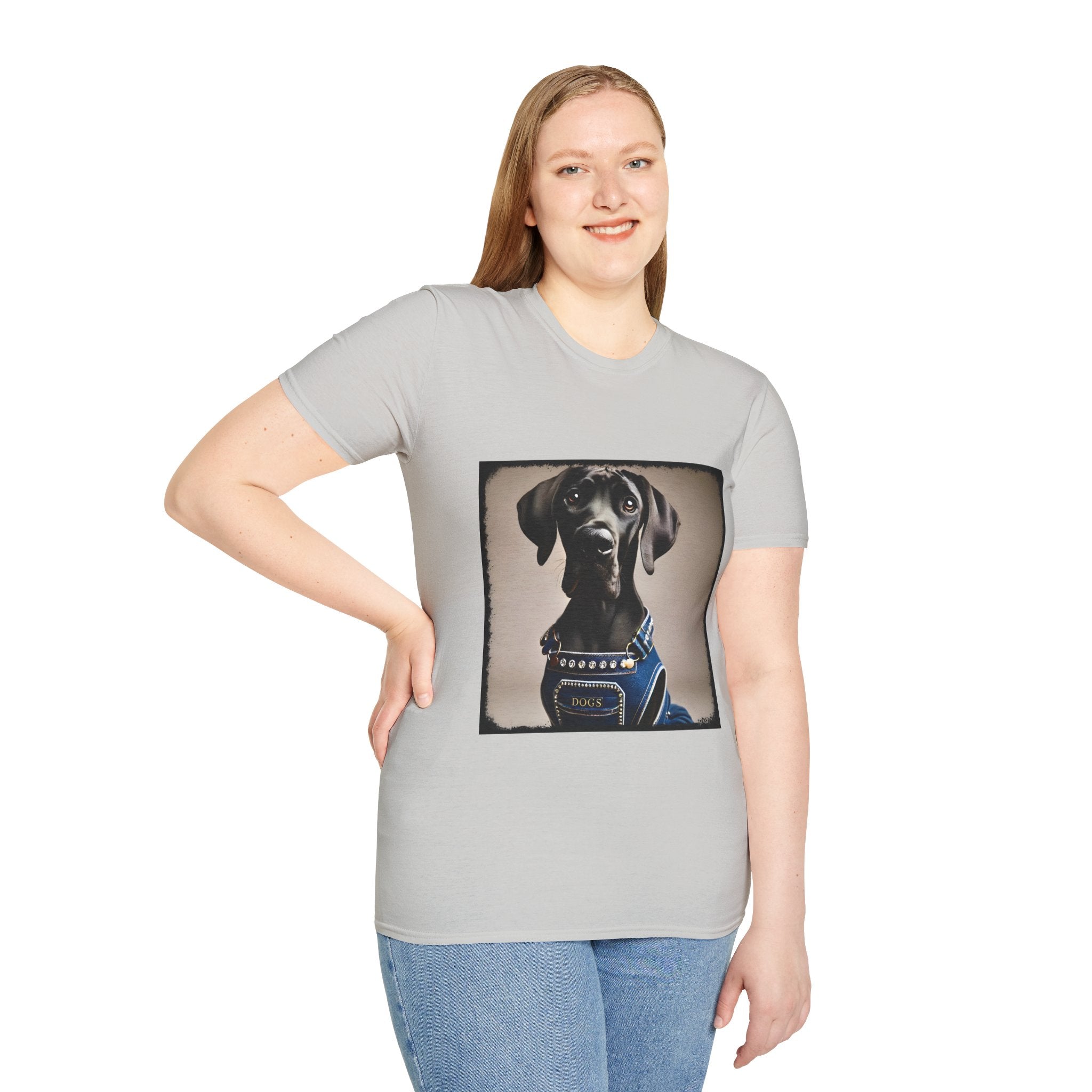 Great Dane Denim Dog | Unisex Dog T-Shirt