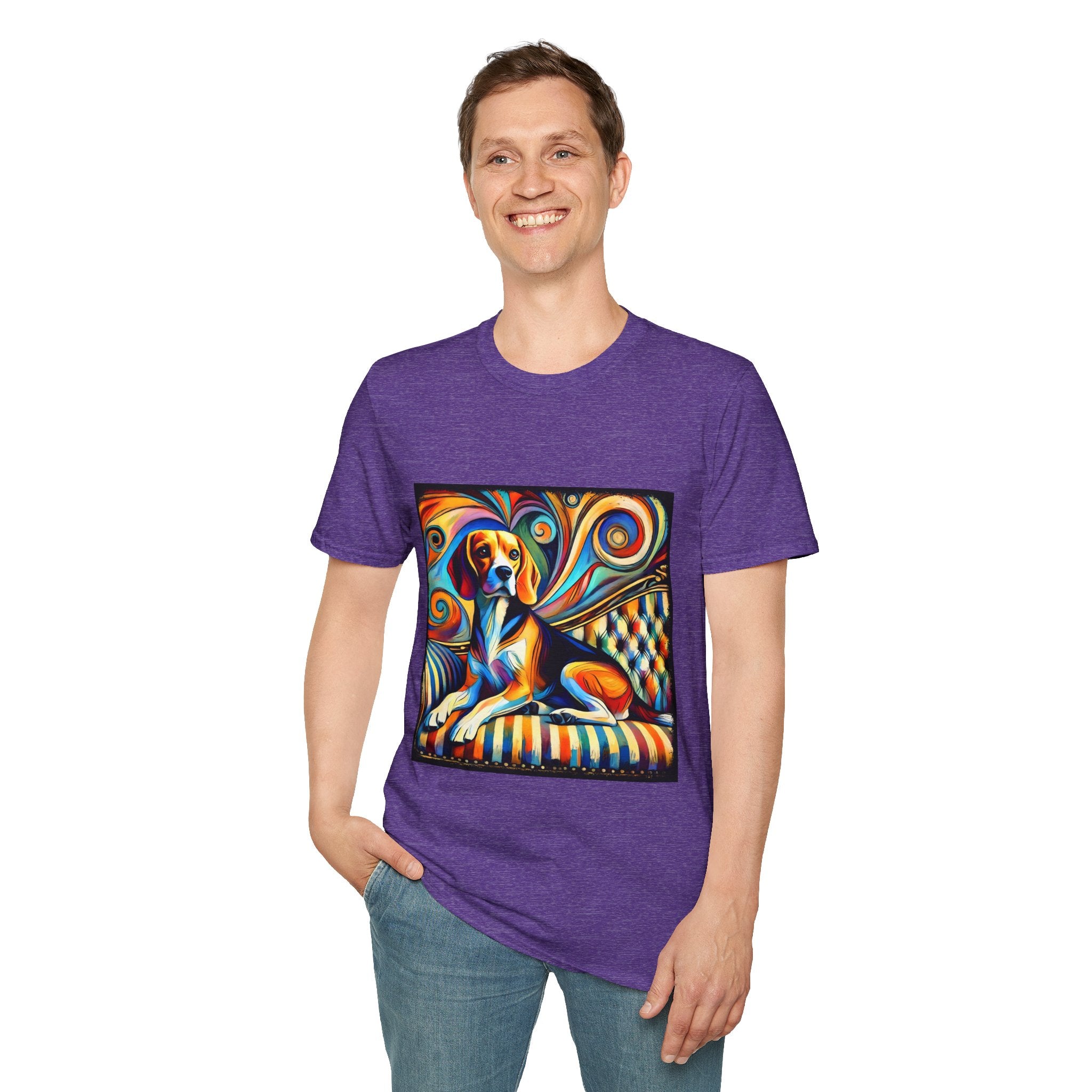Beagle Vivid Sun Swirl  | Unisex Dog T-Shirt