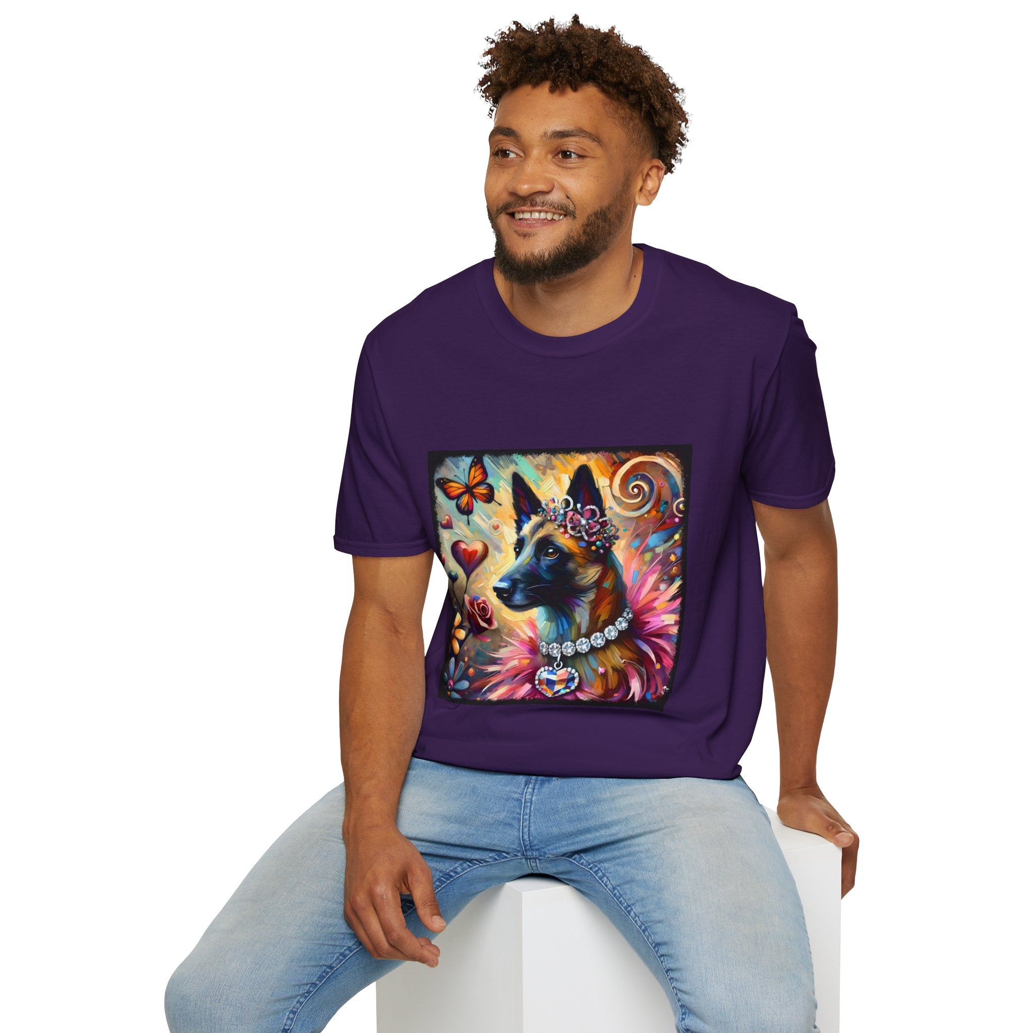Belgian Malinois Diamond Heart Classic | Unisex Dog T-Shirt