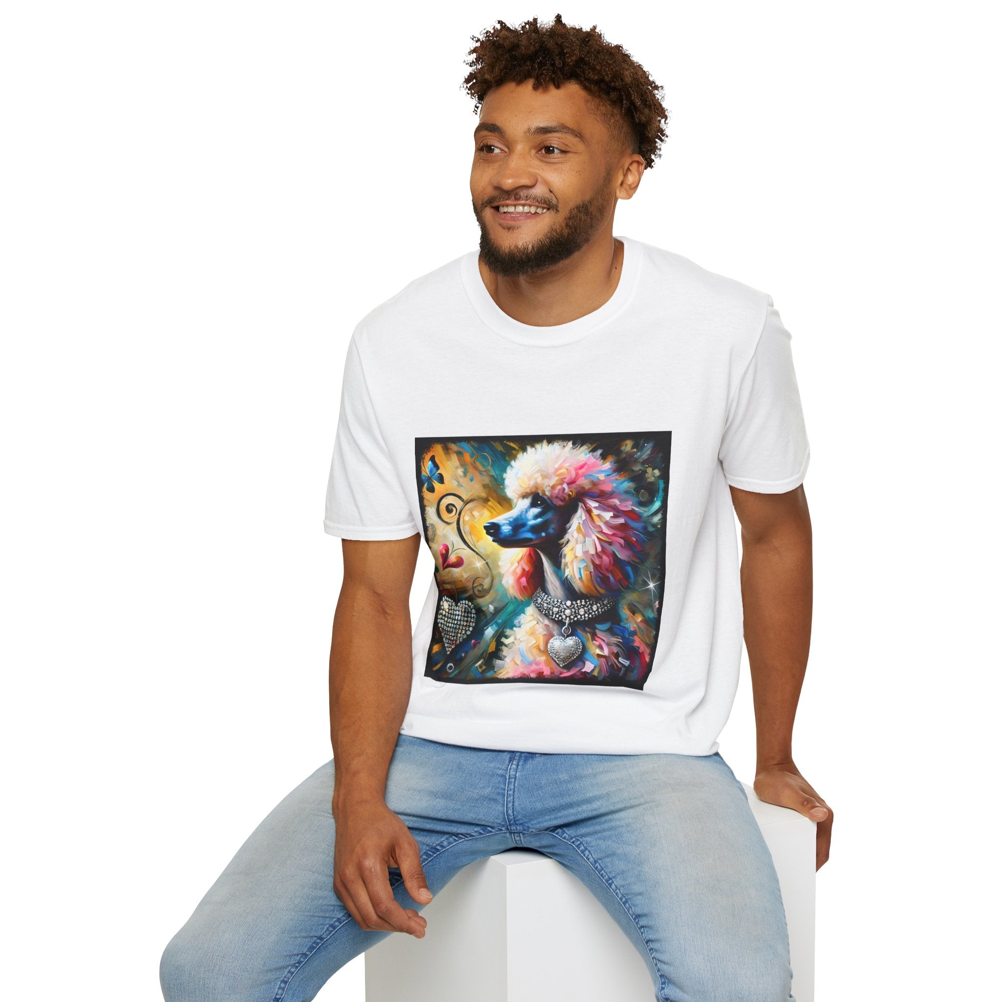 Poodle Diamond Heart Classic | Unisex Dog T-Shirt