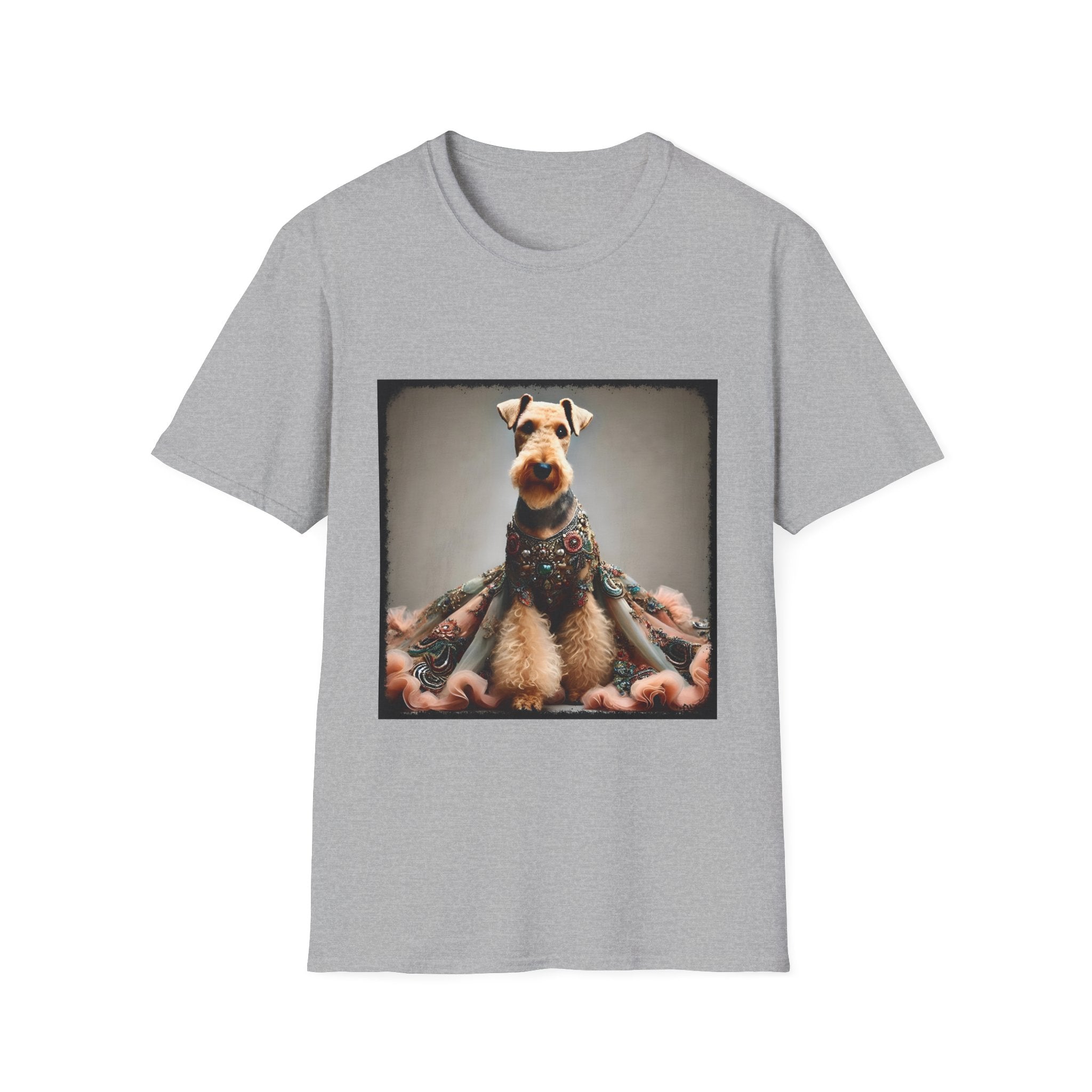 Airedale Terrier Shirt | Encrusted Queen Dog Lover Tee