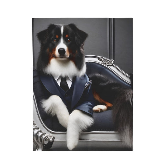 Australian Shepherd Blanket | Debonaire Dude Dog Lover Gift
