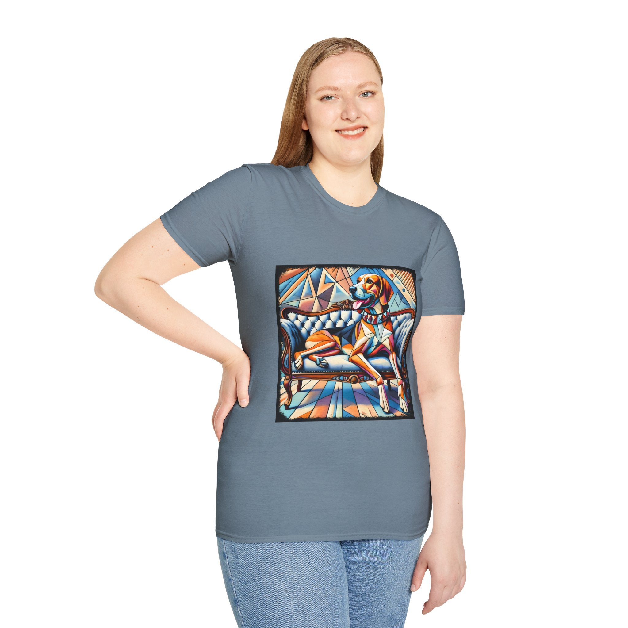 Treeing Walker Coonhound Bold Geometric | Unisex Dog T-Shirt