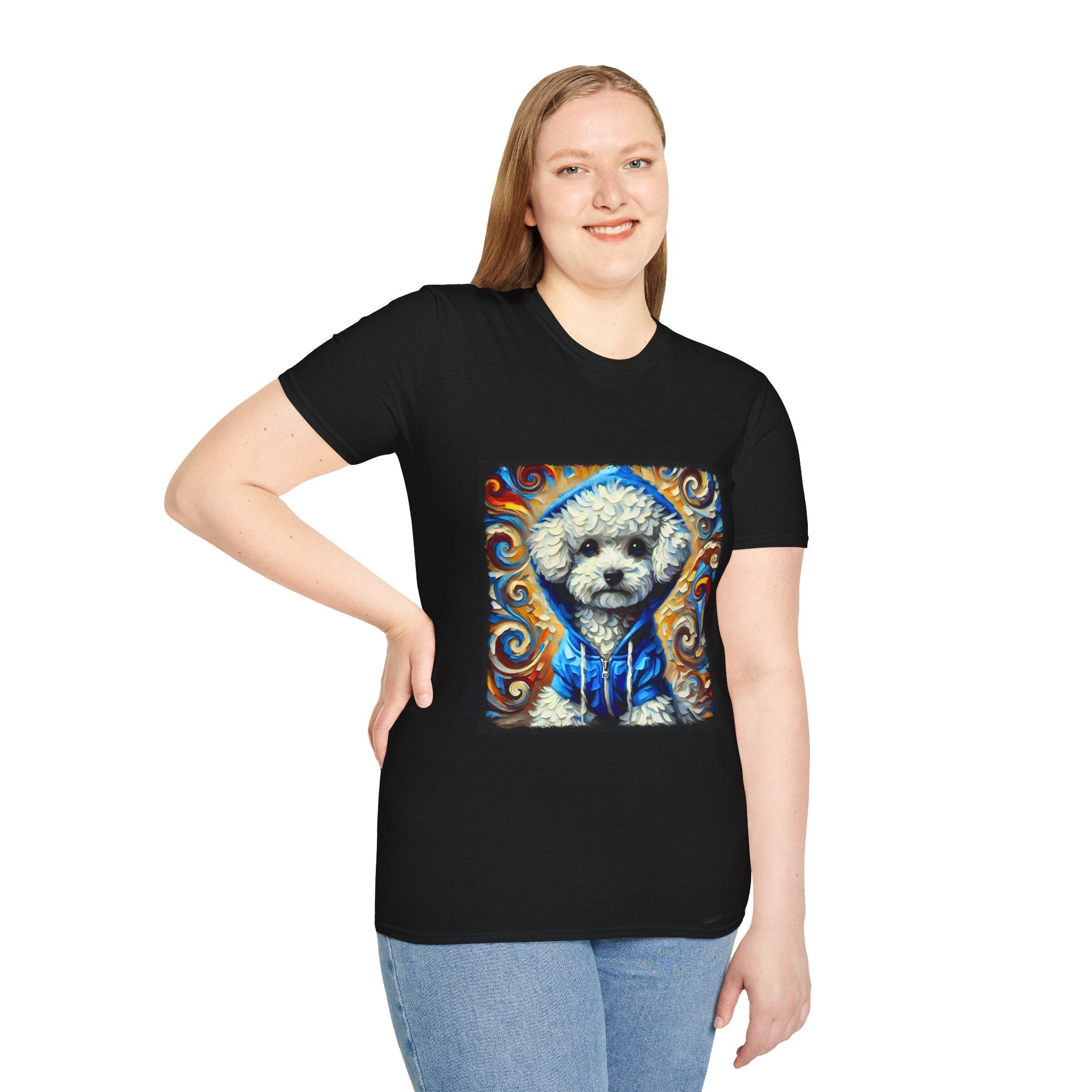 Bichon Frise Hoodie Swirl | Unisex Dog T-Shirt