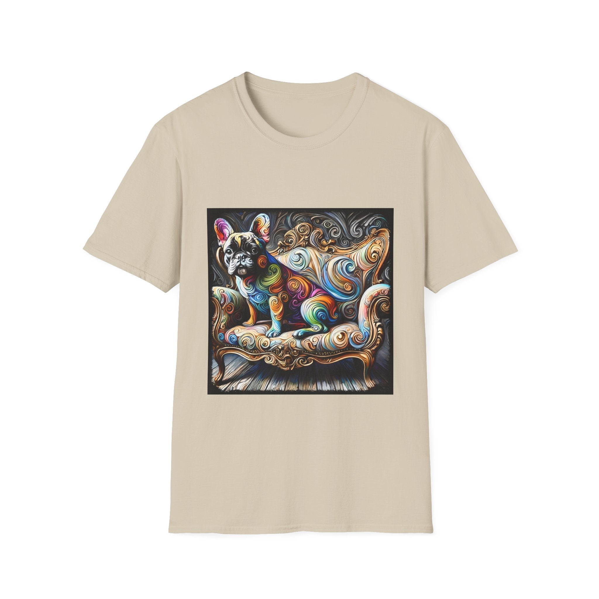 French Bulldog Shirt | Multicolor Swirl Dog Lover Tee
