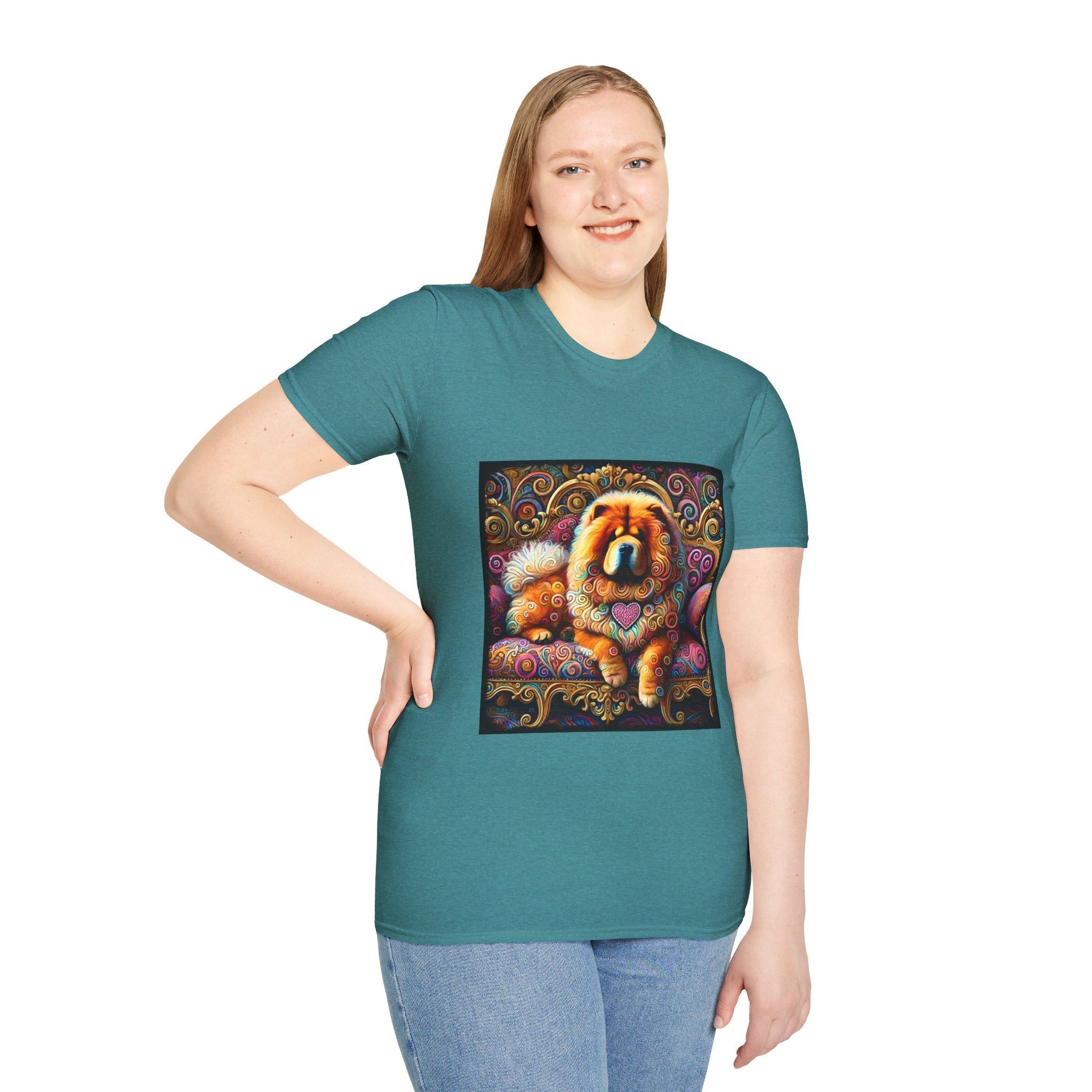 Chow Chow Love Swirl | Unisex Dog T-Shirt