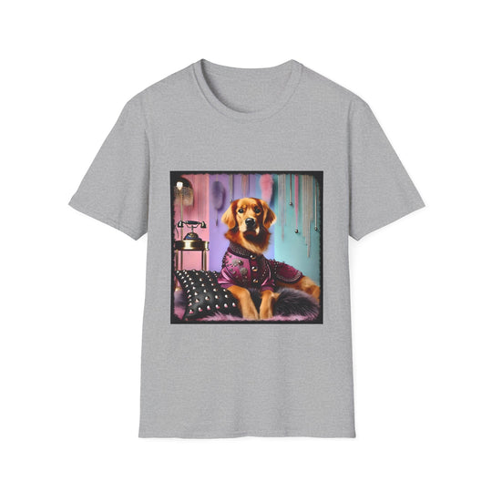 Golden Retriever GenX Icon design dog lover unisex t-shirt in sport grey