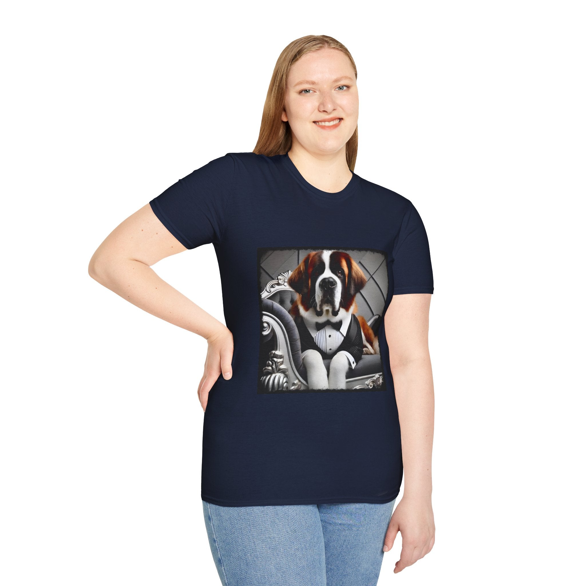 Saint Bernard Plush Pupstar | Unisex Dog T-Shirt