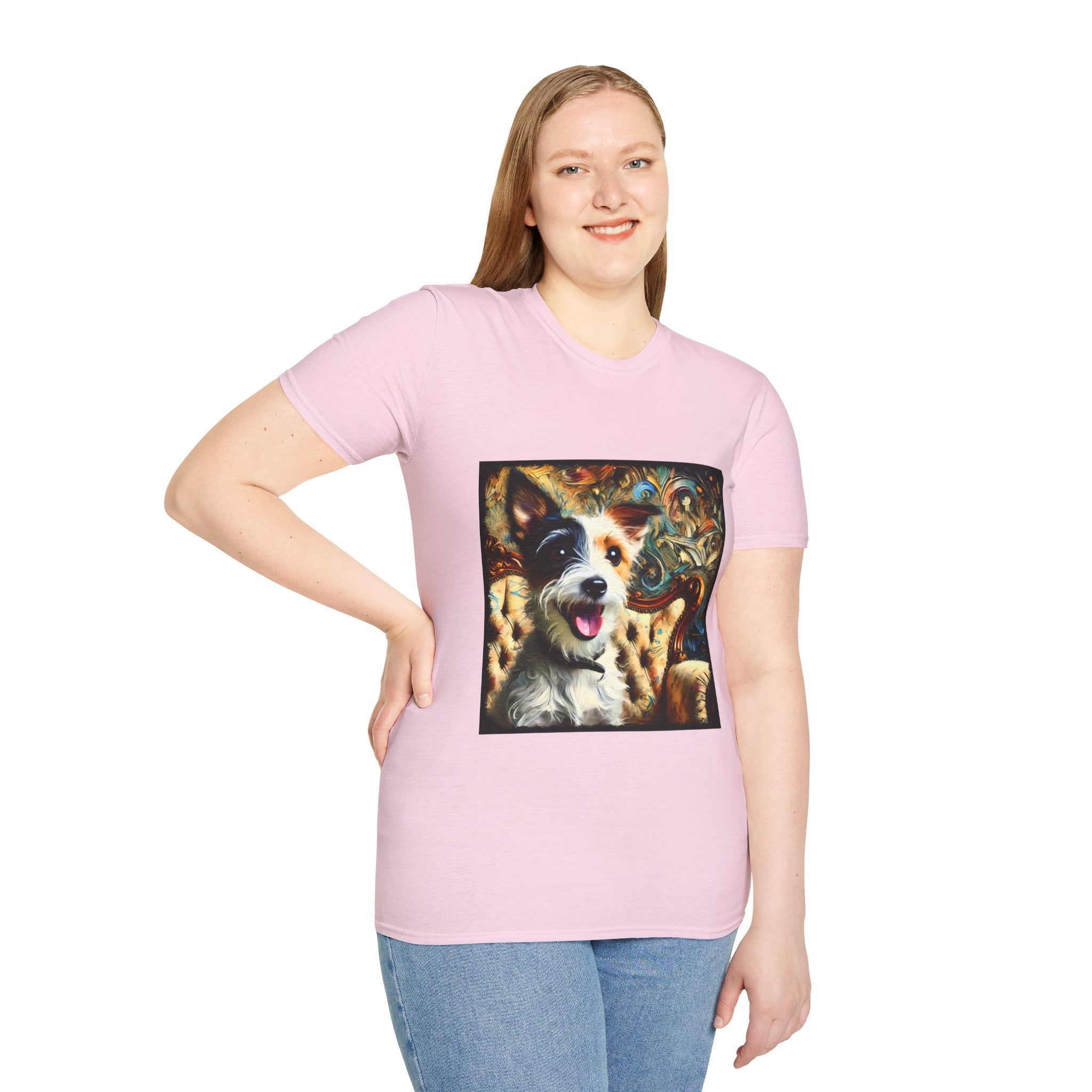 Jack Russell Terrier Blissful Swirl | Unisex Softstyle T-Shirt