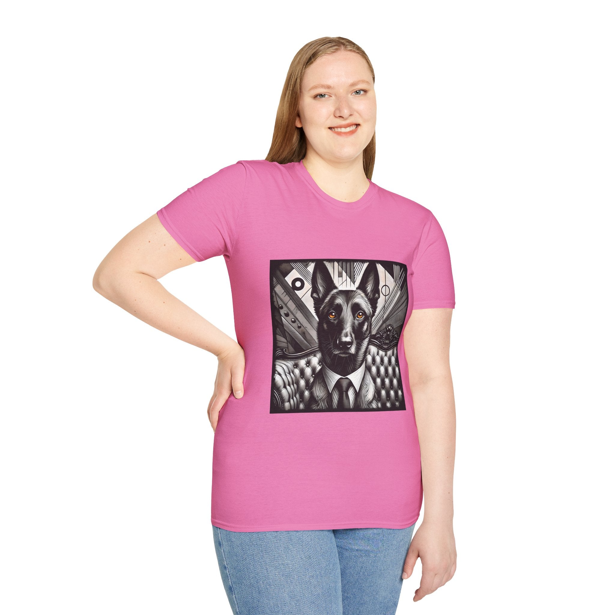Belgian Malinois B&W Bold Eyes | Unisex Dog T-Shirt