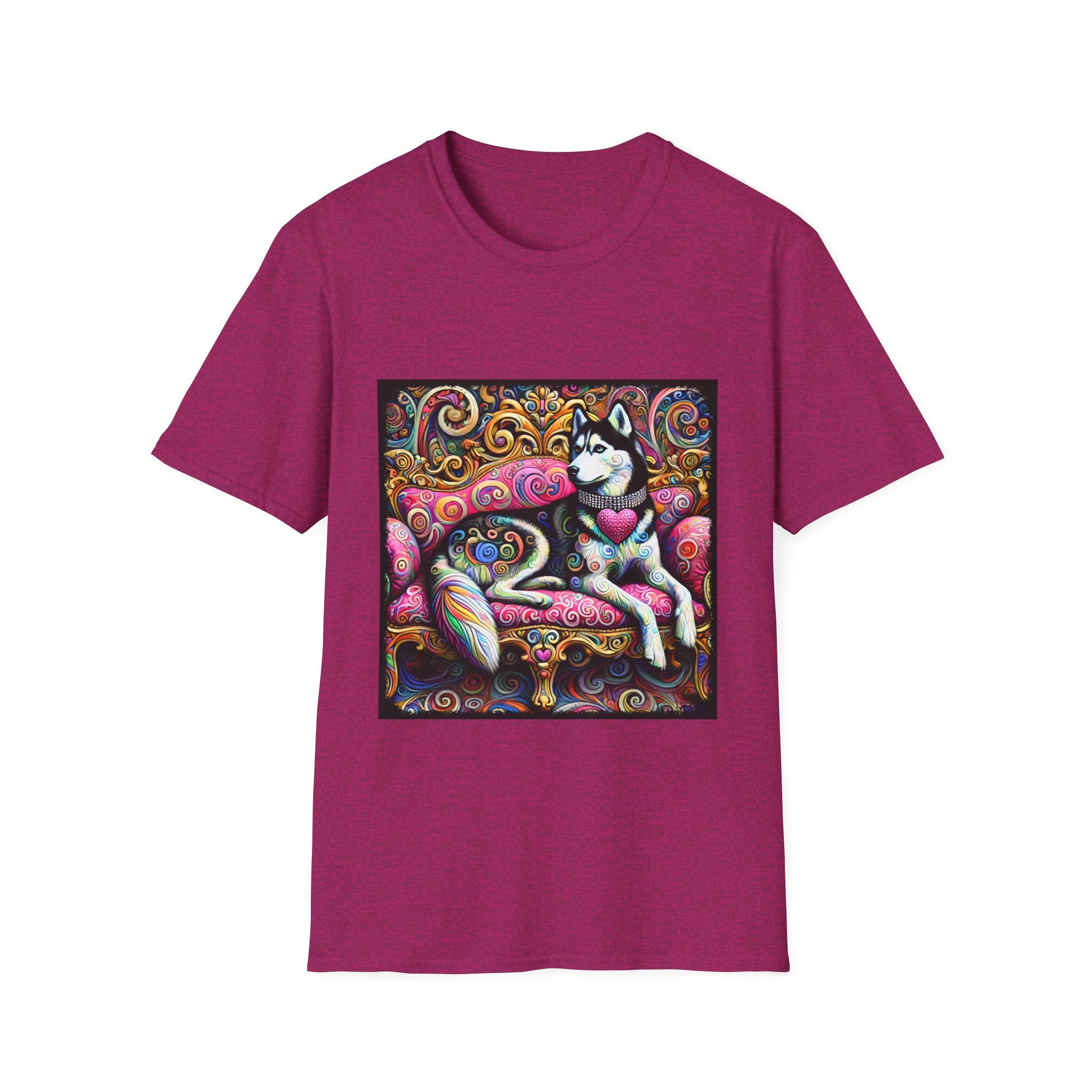 Siberian Husky Love Swirl | Unisex Dog T-Shirt