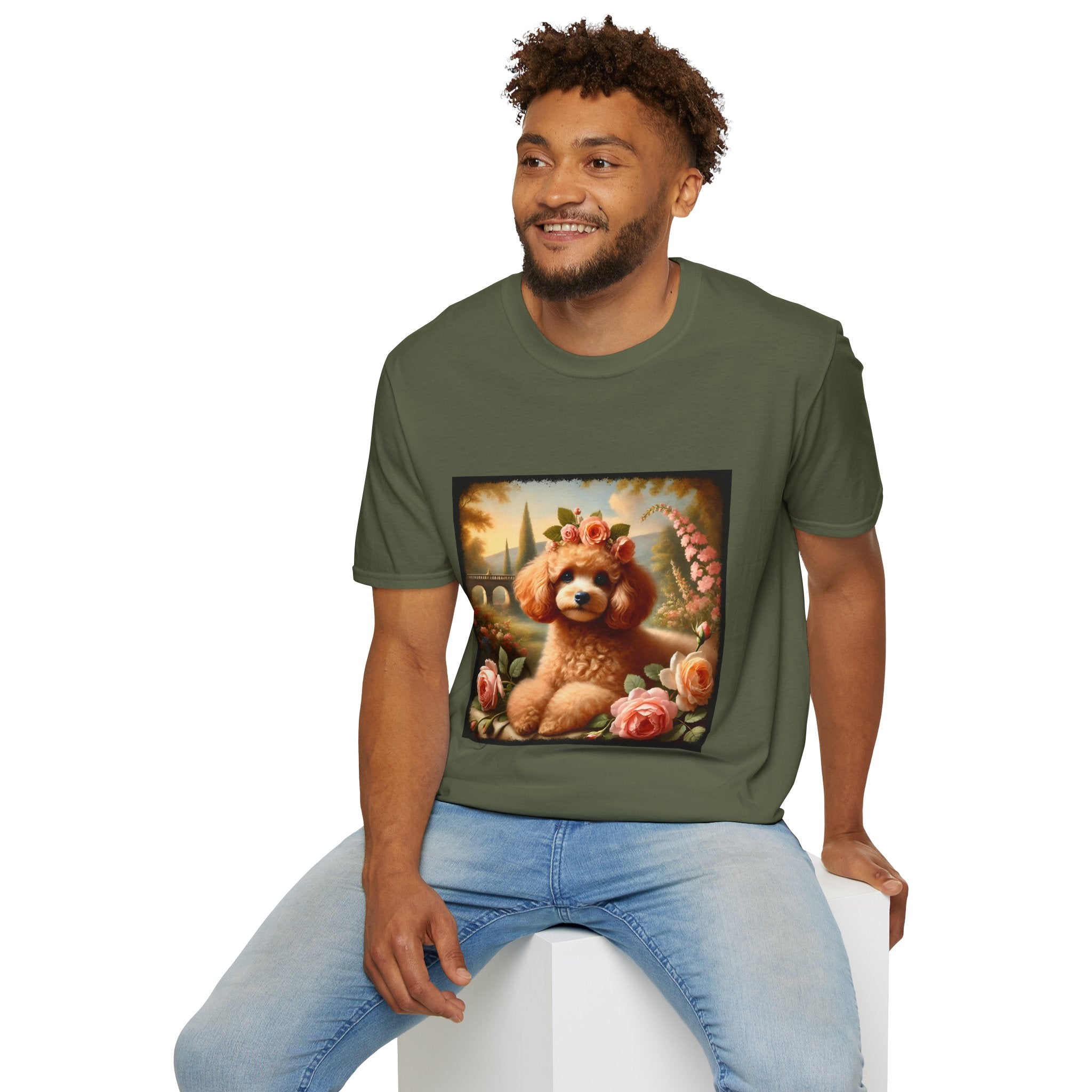 Poodle Pink Blossom | Unisex Dog T-Shirt