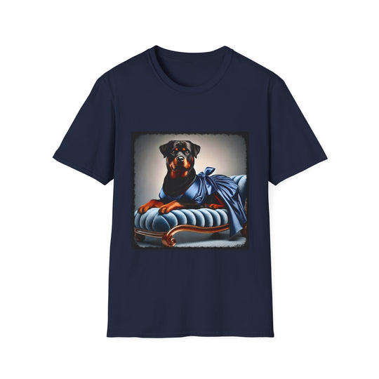 Rottweiler Blue Belle design dog lover unisex t-shirt in navy