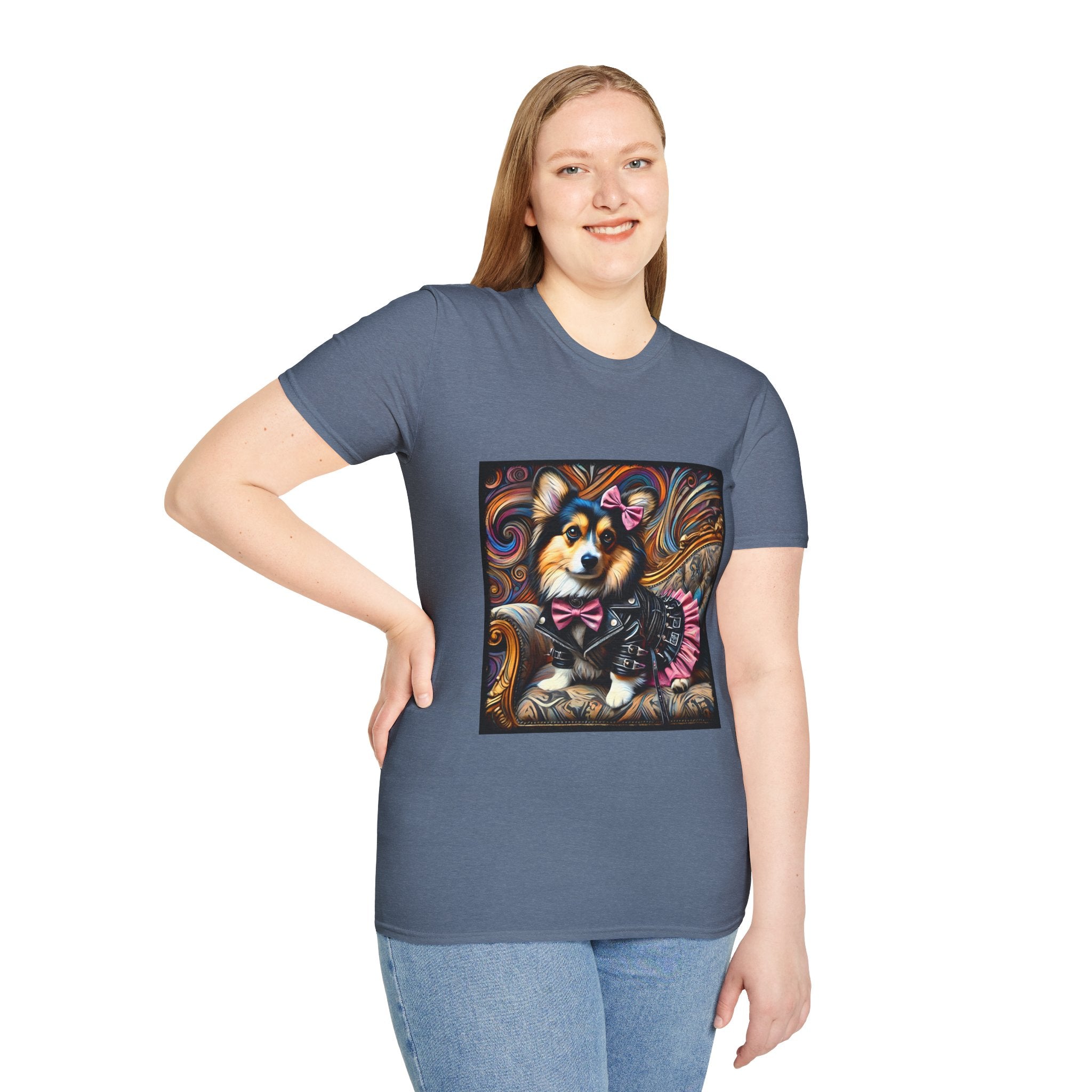 Pembroke Welsh Corgi Edgy Rocker II | Unisex Dog T-Shirt