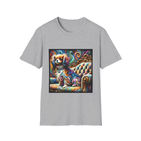 Cavalier King Charles Spaniel Stunning Swirl design dog lover unisex t-shirt in sport grey