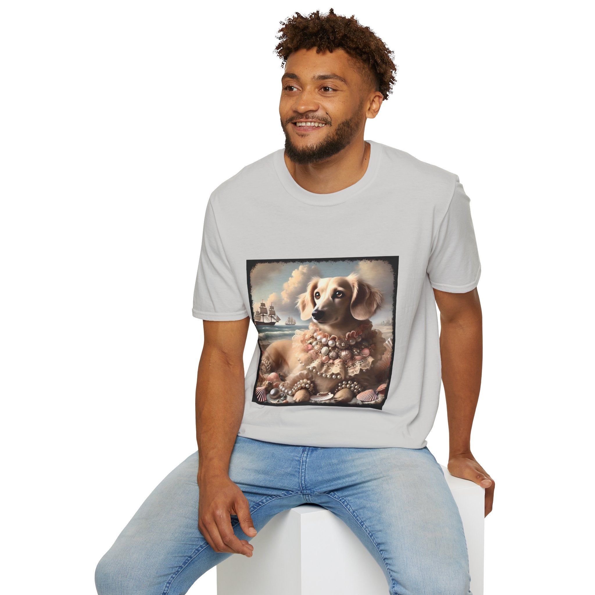 Dachshund Seashell Siren | Unisex Dog T-Shirt