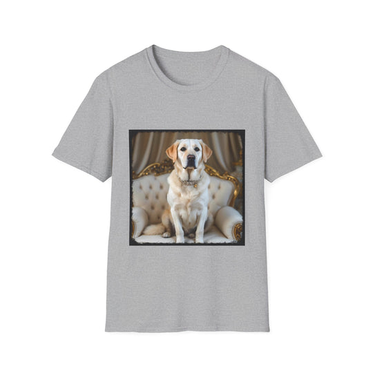 Labrador Retriever Luxe Royalty design dog lover unisex t-shirt in sport grey