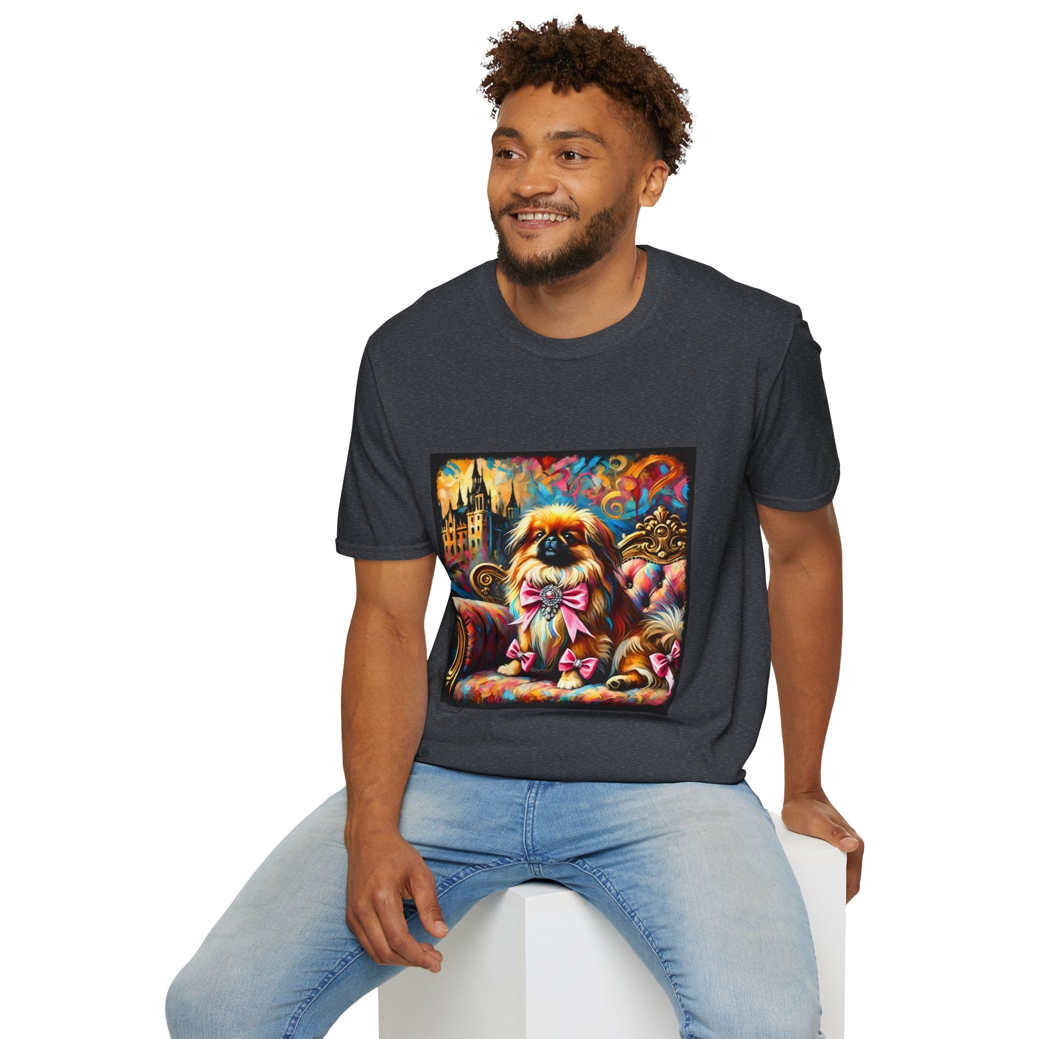 Pekingese Diamond Princess Classic | Unisex Dog T-Shirt