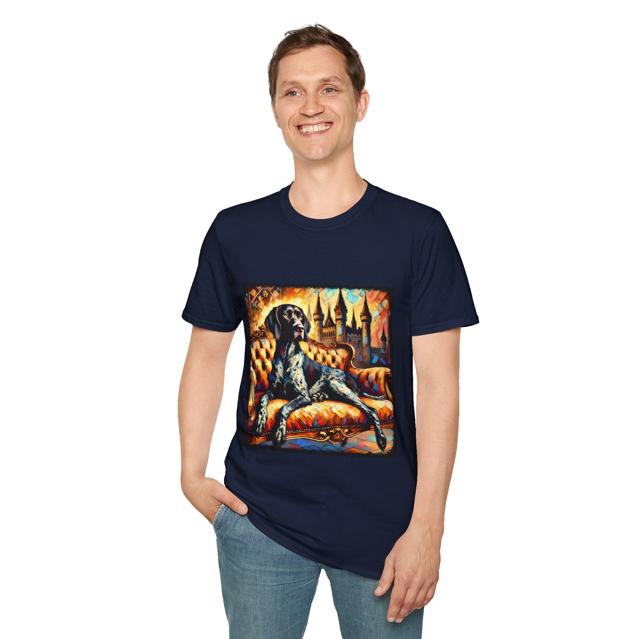 German Shorthaired Pointer Poised Bold Classic | Unisex Dog T-Shirt