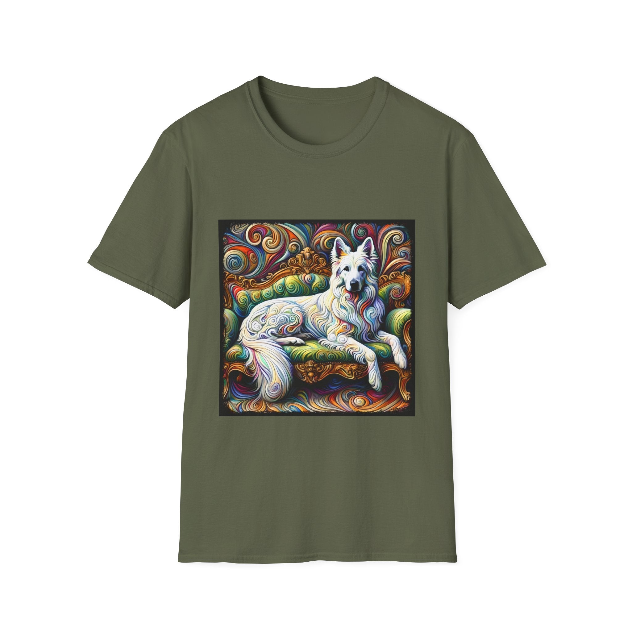 German Shepherd Intense Swirl | Unisex Dog T-Shirt
