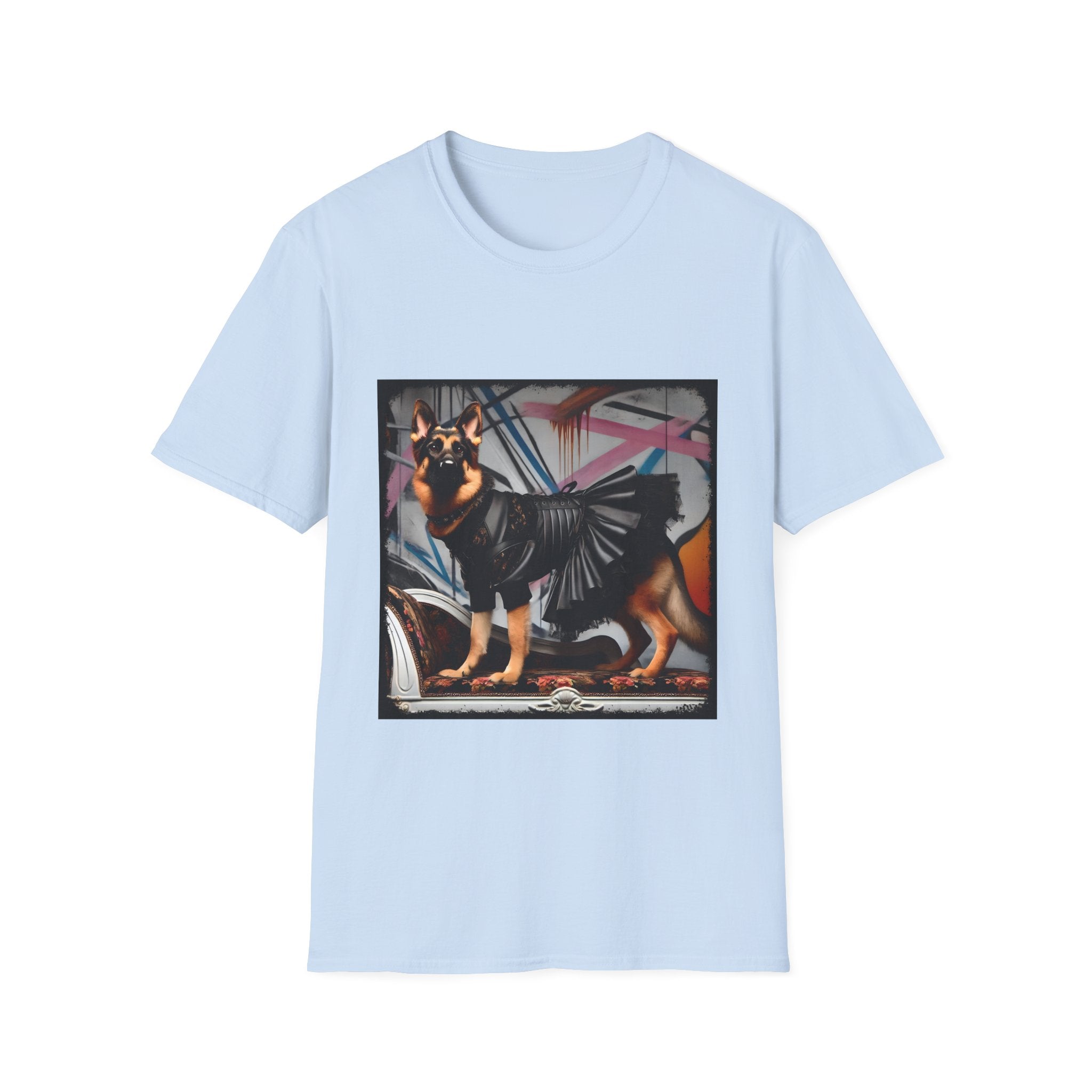 German Shepherd Leather Rebel | Unisex Dog T-Shirt