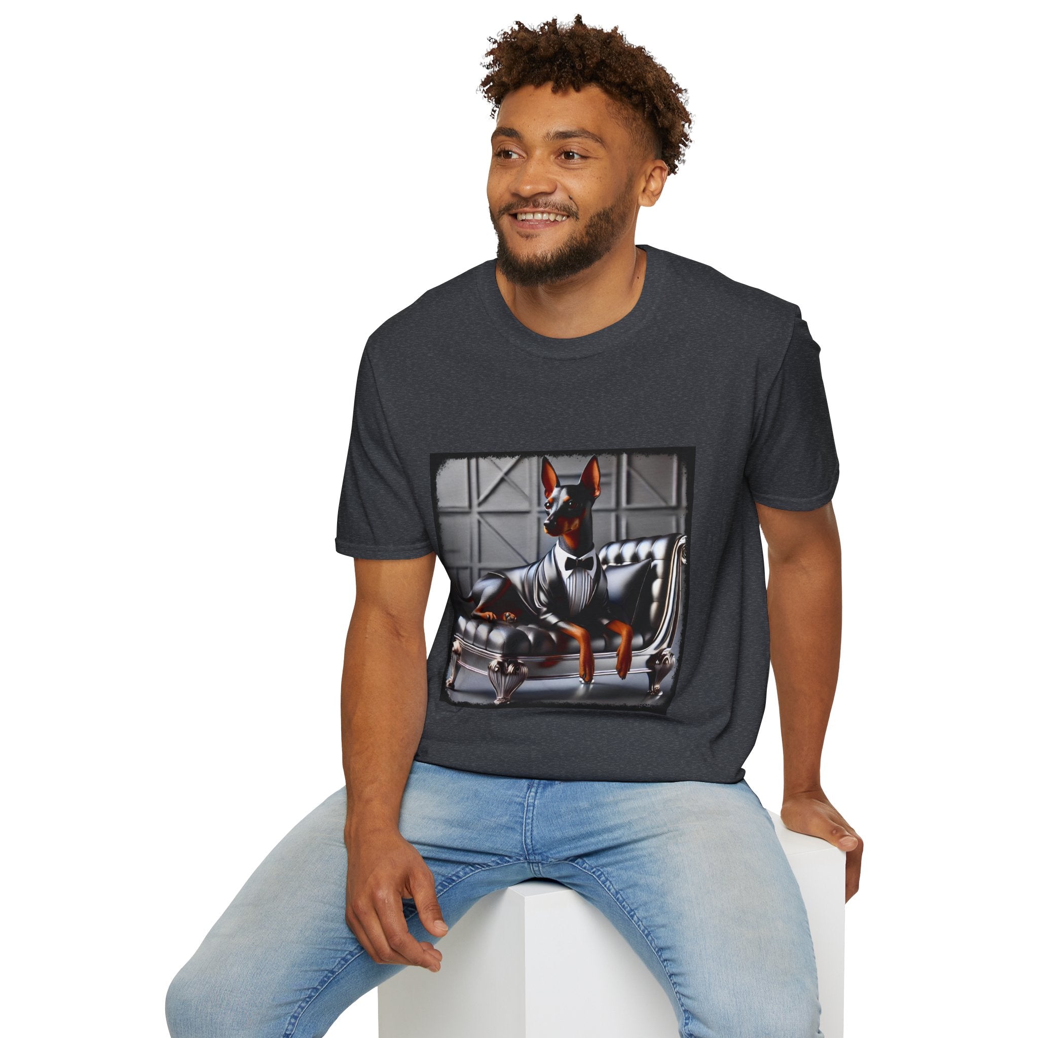 Doberman Pinscher Mini Maven | Unisex Dog T-Shirt