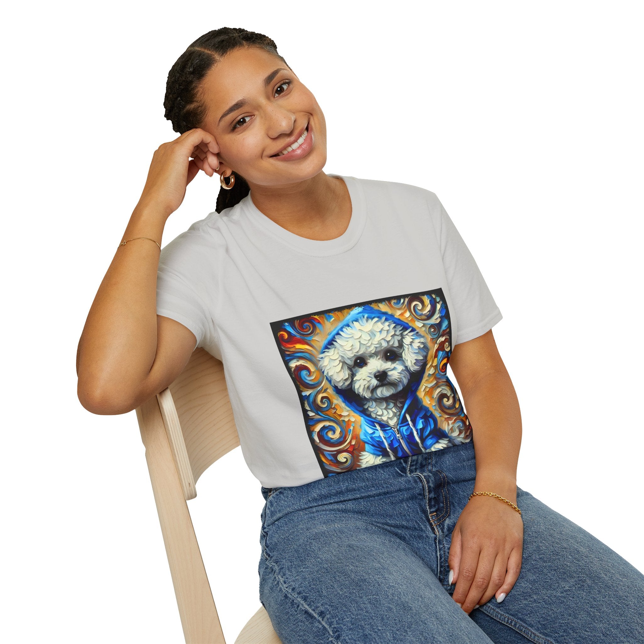 Bichon Frise Hoodie Swirl | Unisex Dog T-Shirt