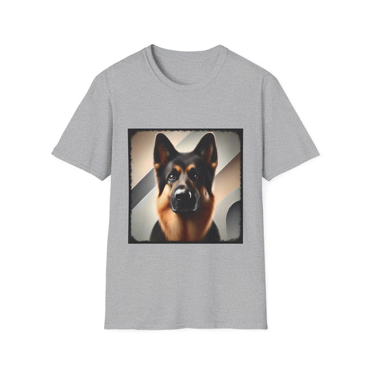 German Shepherd Class Act design dog lover unisex t-shirt in sport grey