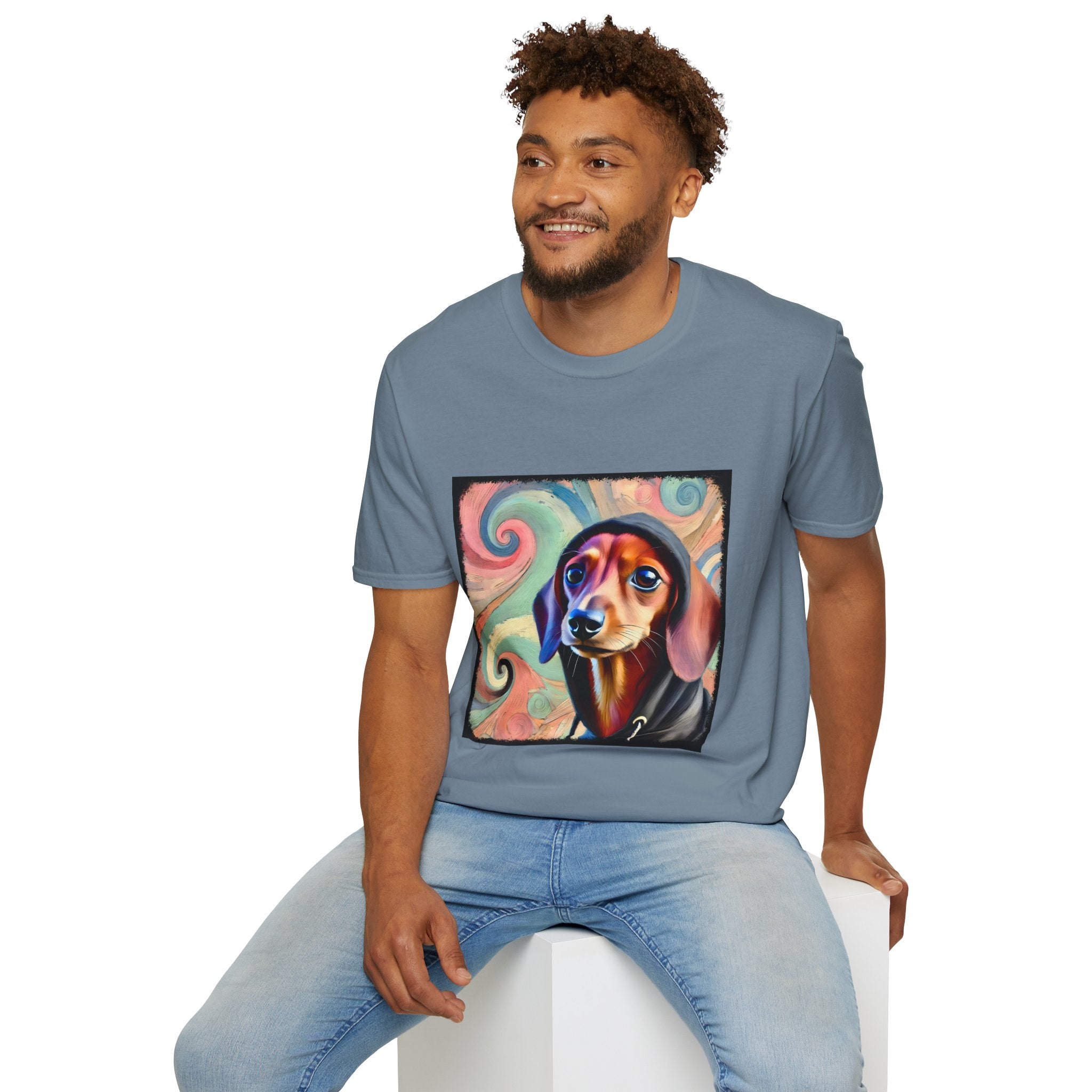 Dachshund Pastel Swirl | Unisex Dog T-Shirt